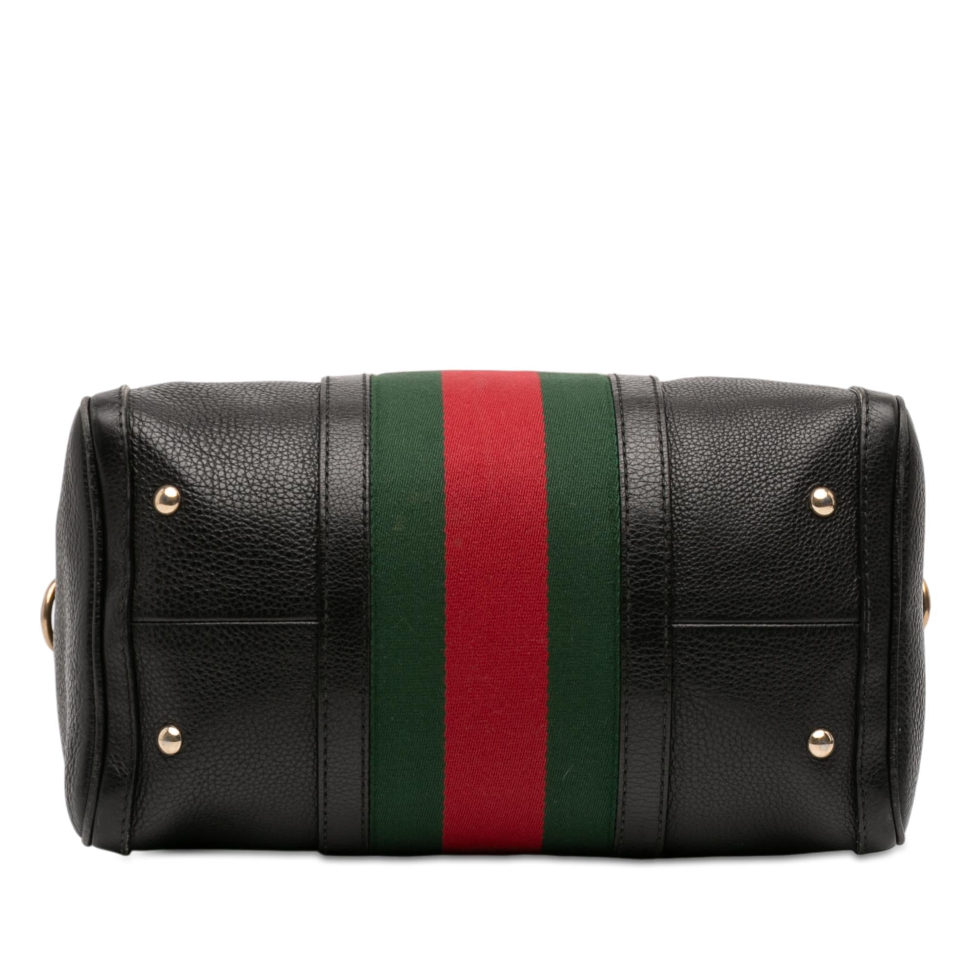 Gucci Calfskin Web Joy Boston Bag