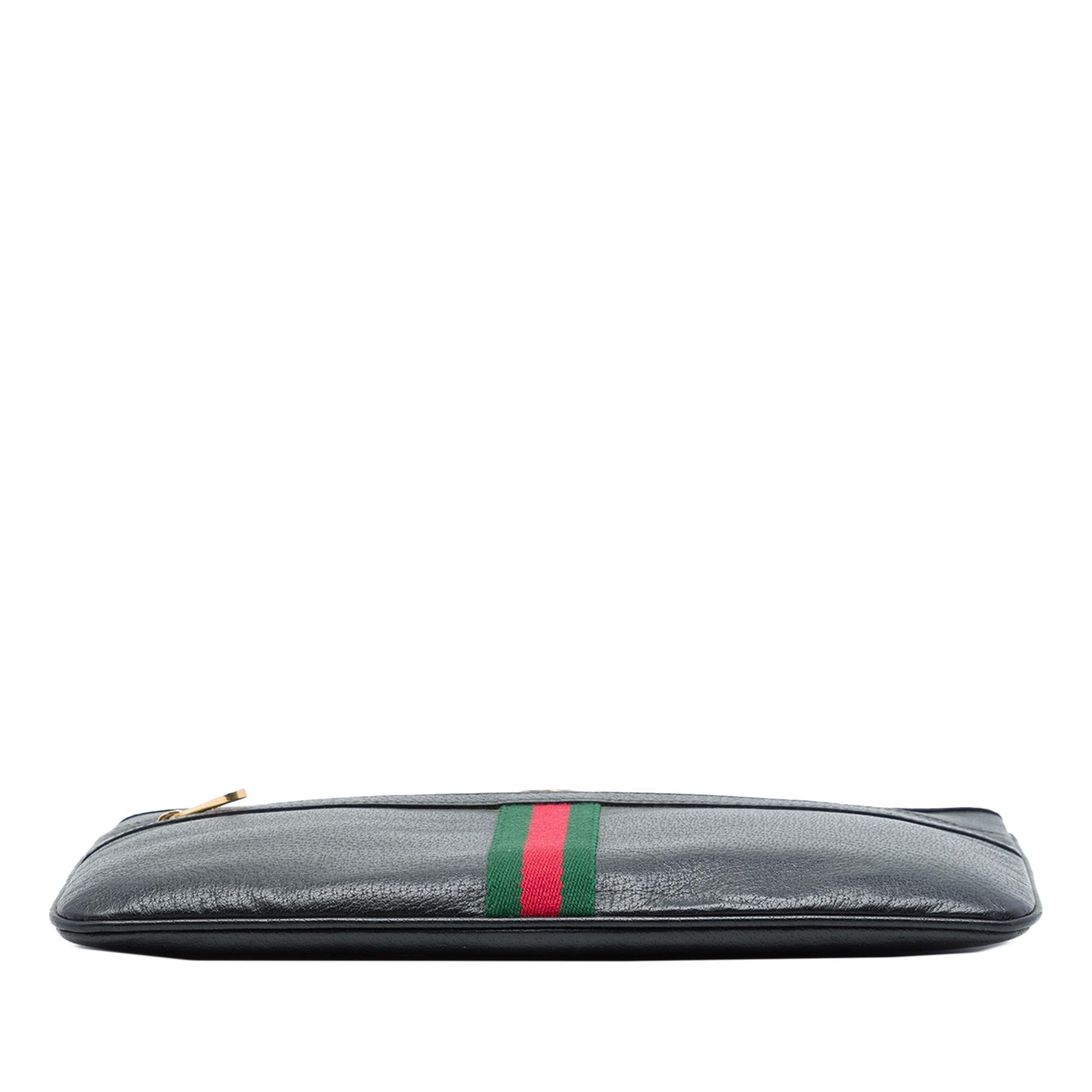 Gucci Calfskin Web Ophidia Clutch