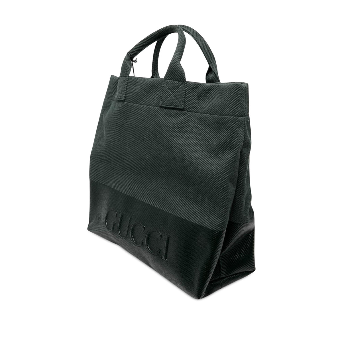 Gucci Canvas Embossed Logo Tote