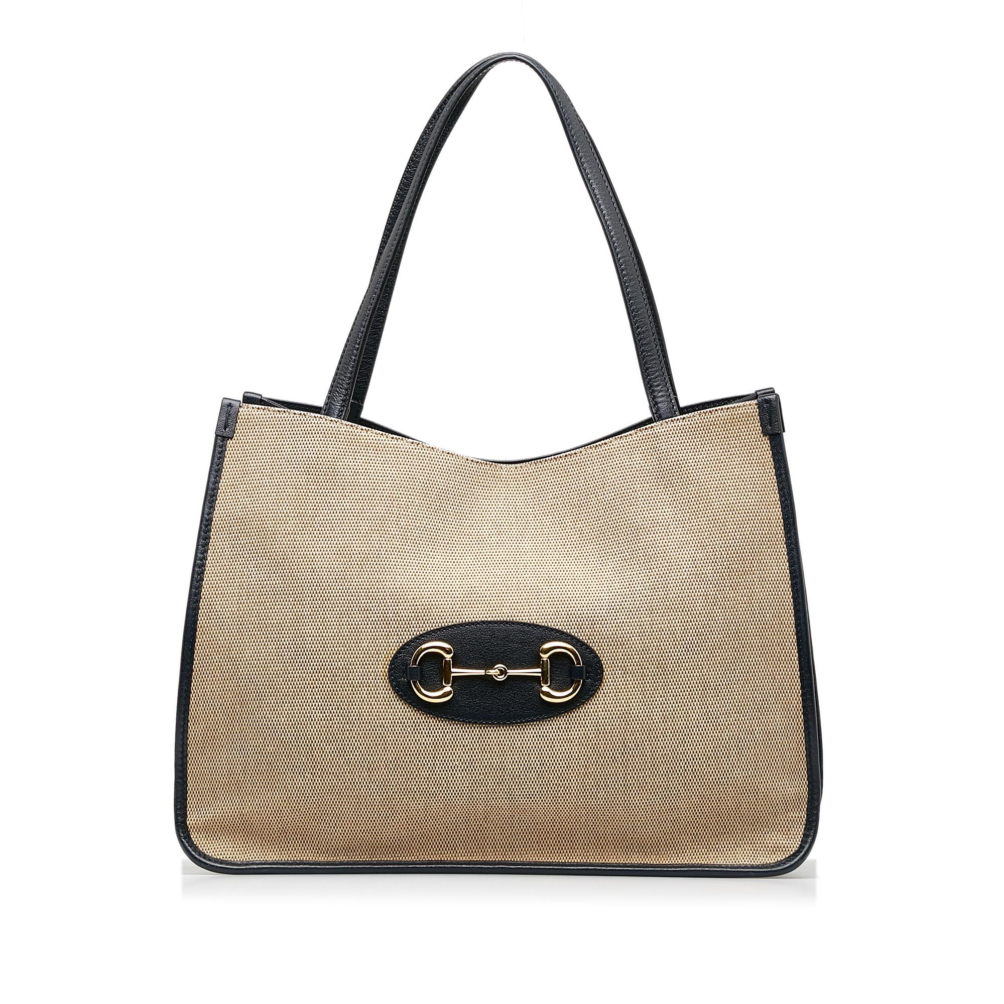 Gucci Canvas Horsebit 1955 Tote (SHG-hEG9ve)