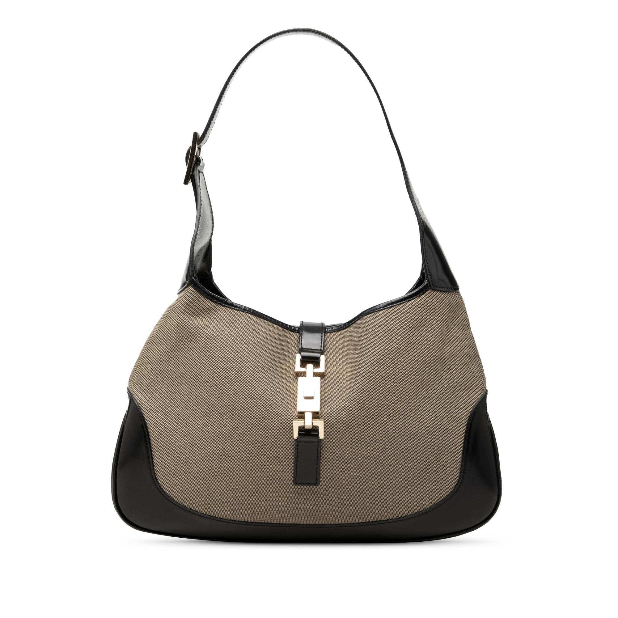 Gucci Canvas Jackie Shoulder Bag