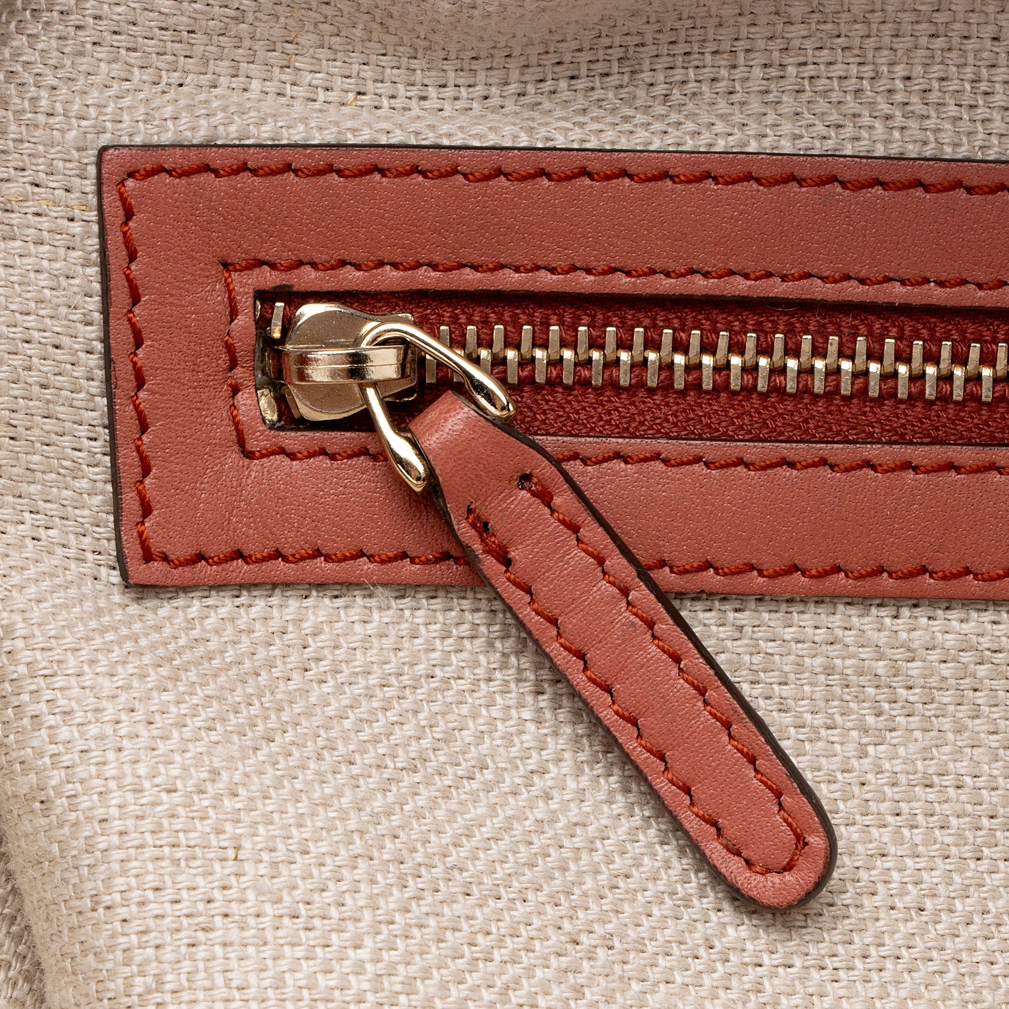Gucci Canvas Leather Craft Tote (SHF-AuAMnM)