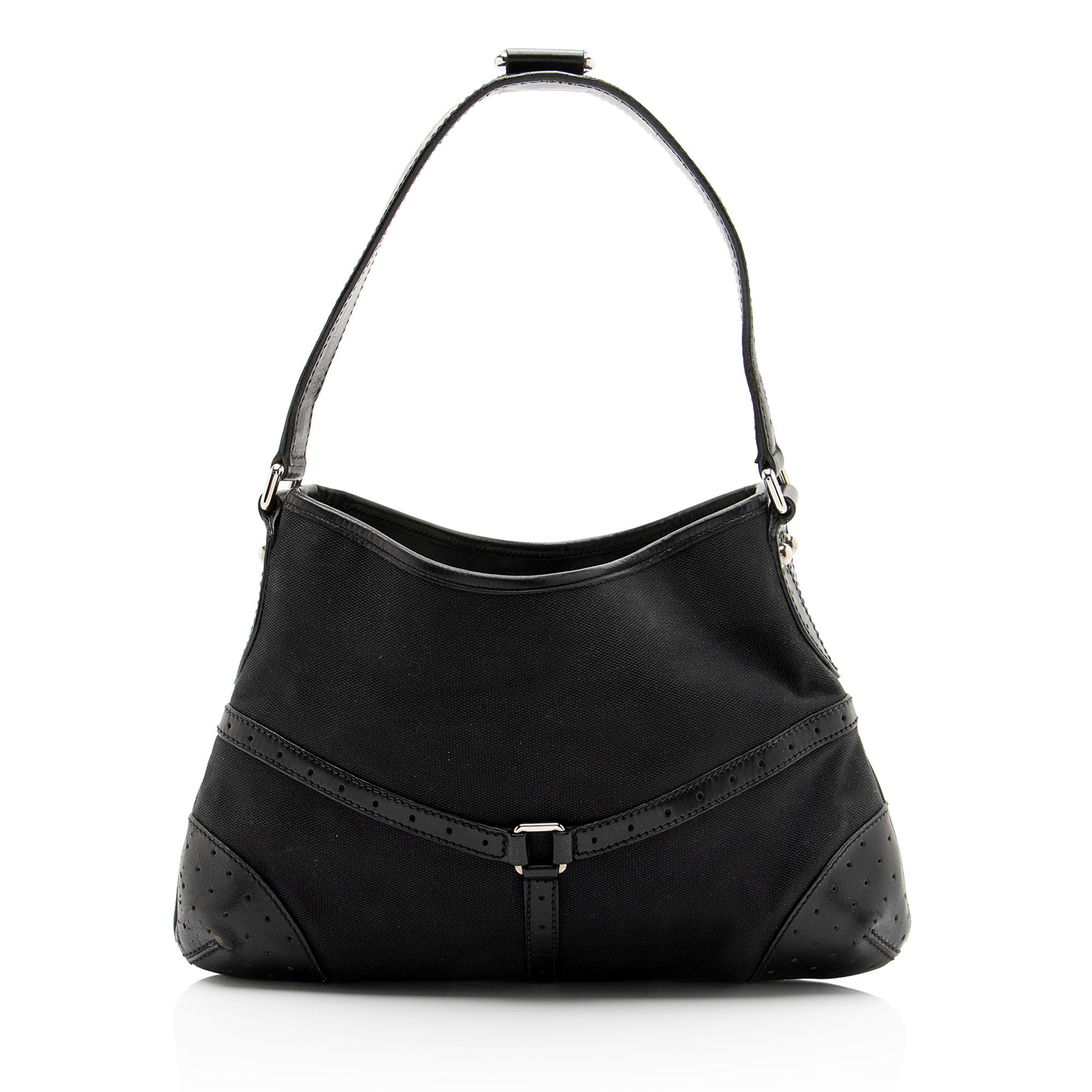 Gucci Canvas Reins Medium Shoulder Bag