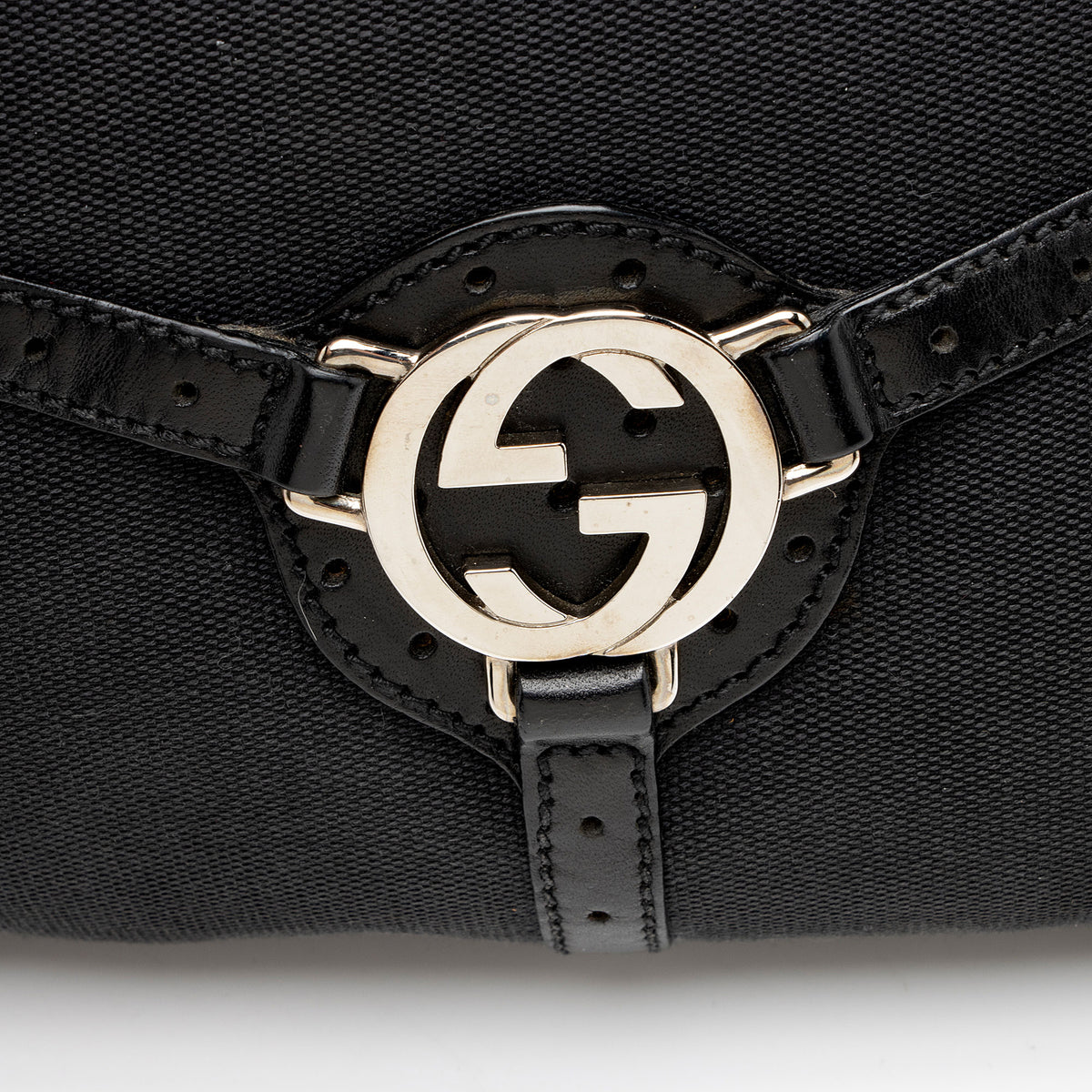 Gucci Canvas Reins Medium Shoulder Bag