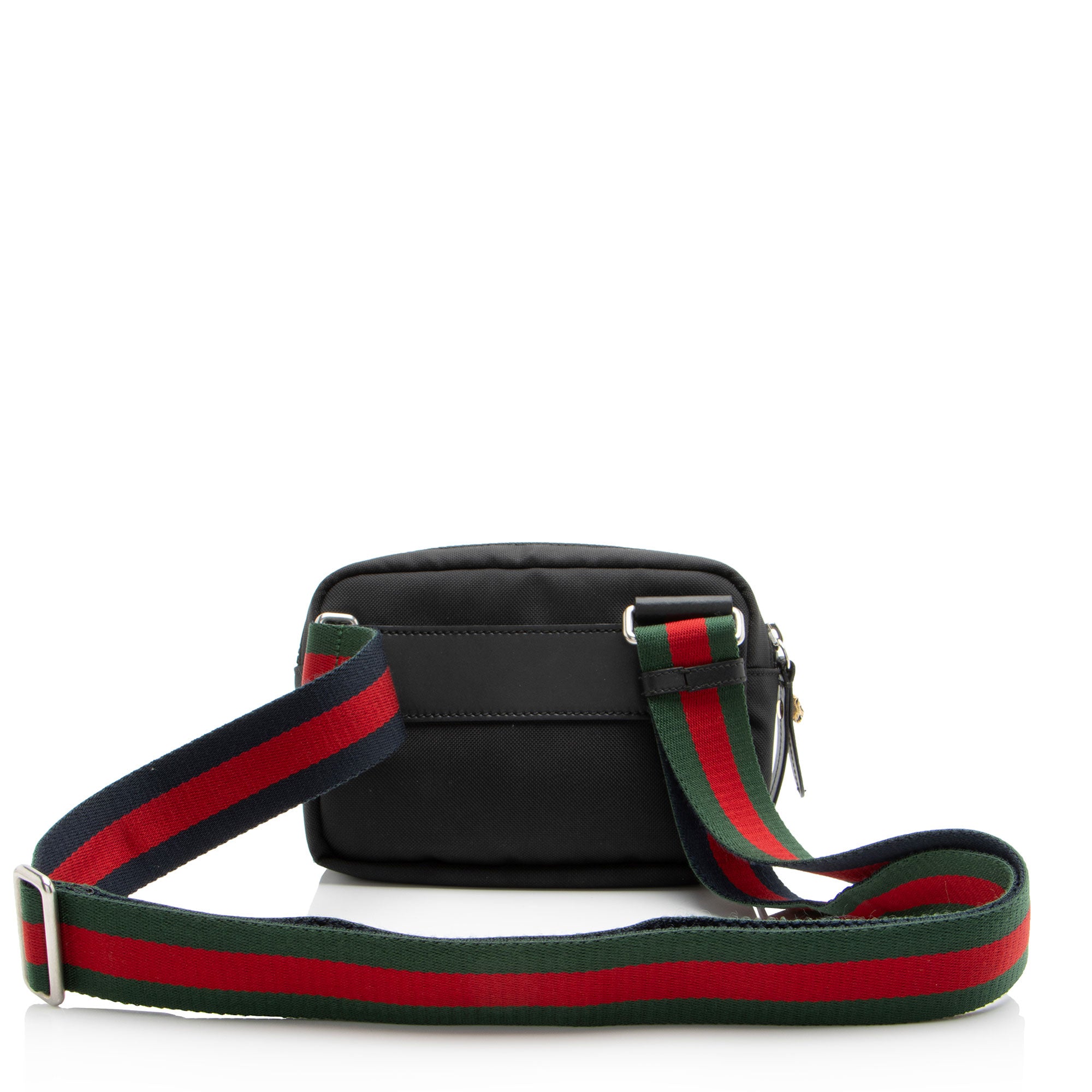 Gucci Canvas Tiger Embroidered Web Messenger