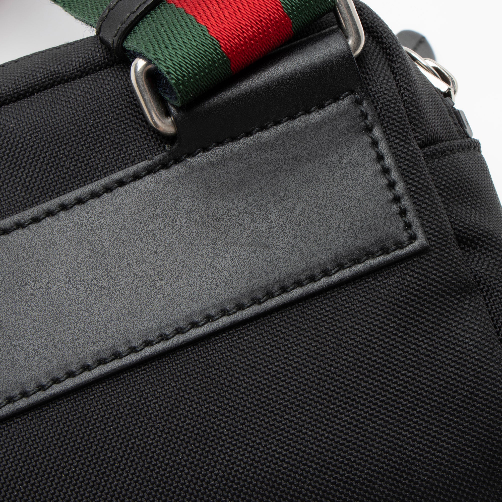 Gucci Canvas Tiger Embroidered Web Messenger