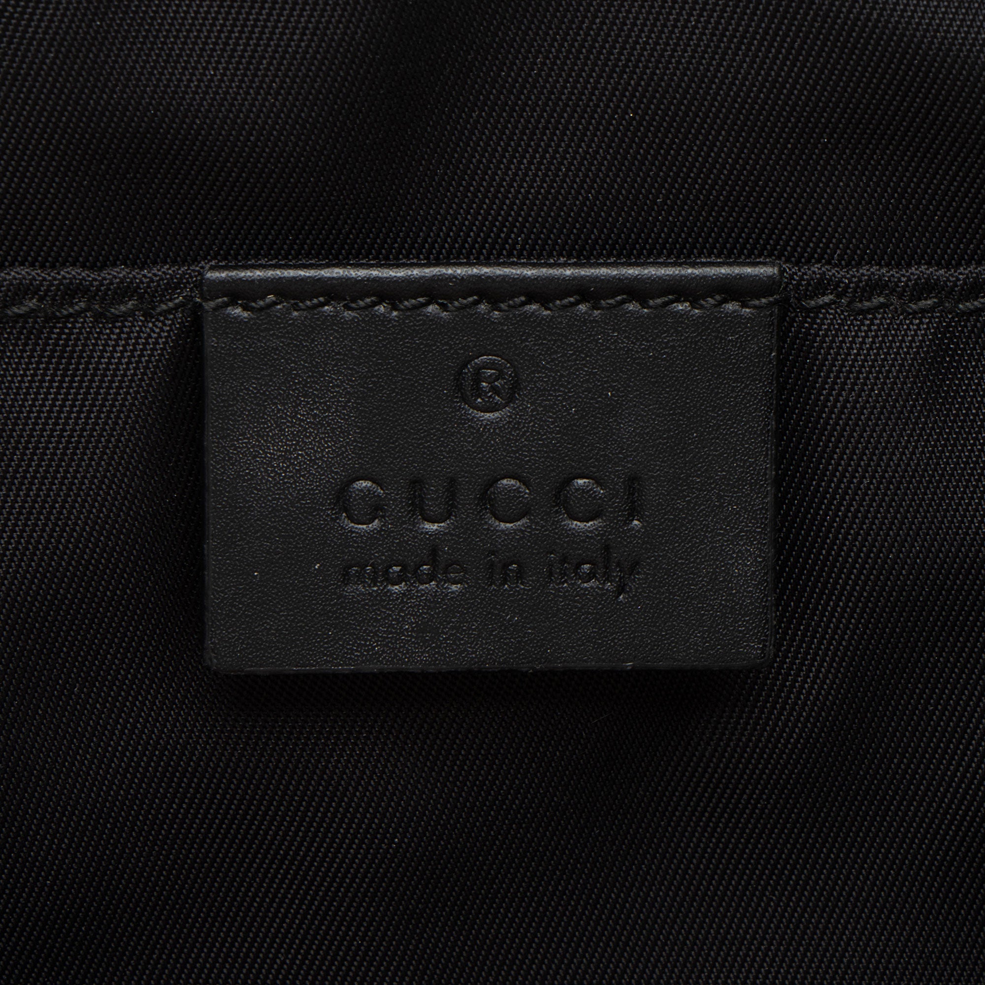 Gucci Canvas Tiger Embroidered Web Messenger