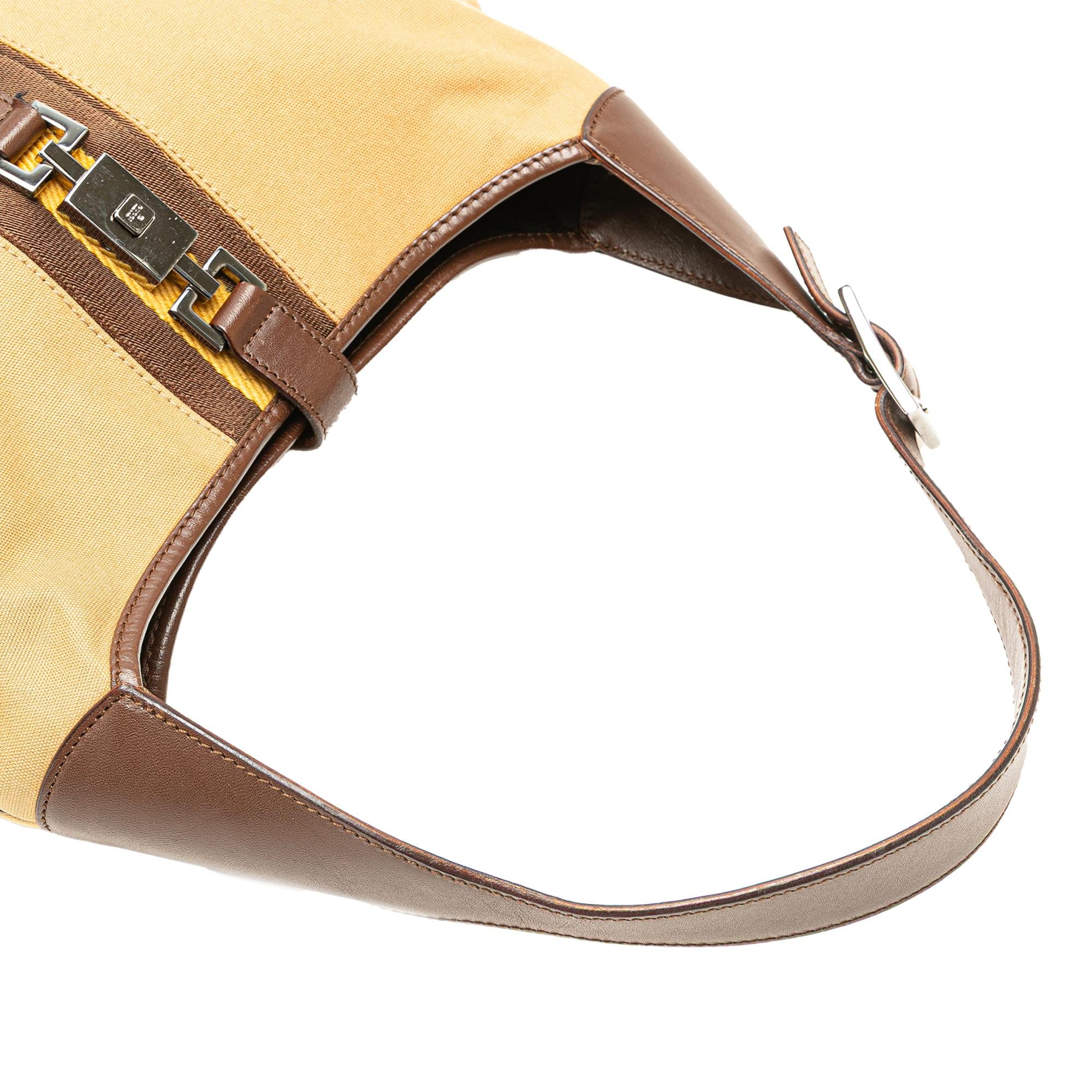 Gucci Canvas Web Jackie Shoulder Bag