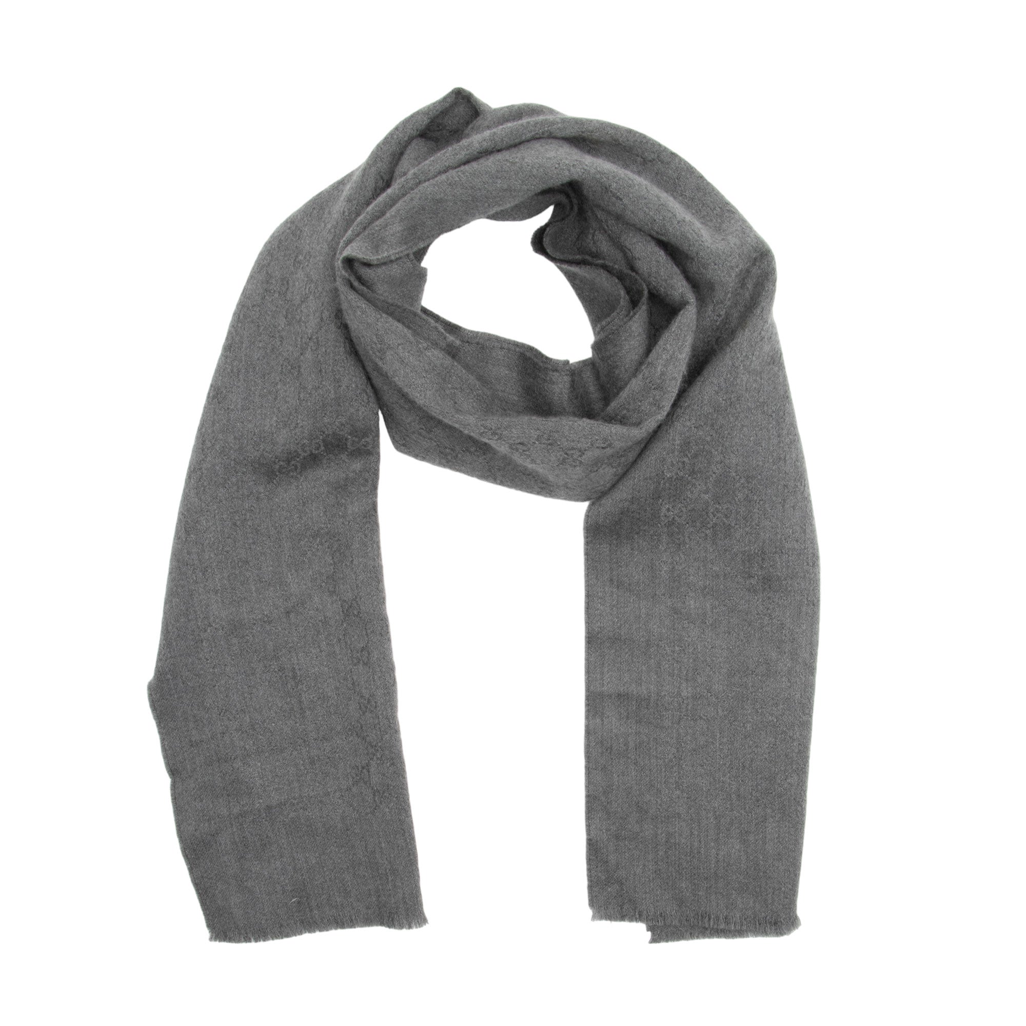 Gucci Cashmere GG Jacquard Scarf (SHF-G1cs2n)