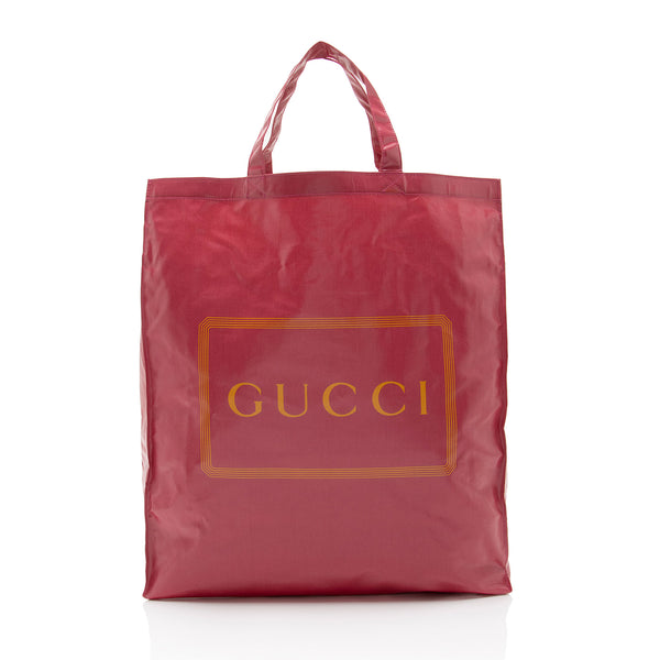 Gucci Coated Canvas Logo Tote (SHF-M9vzpS)