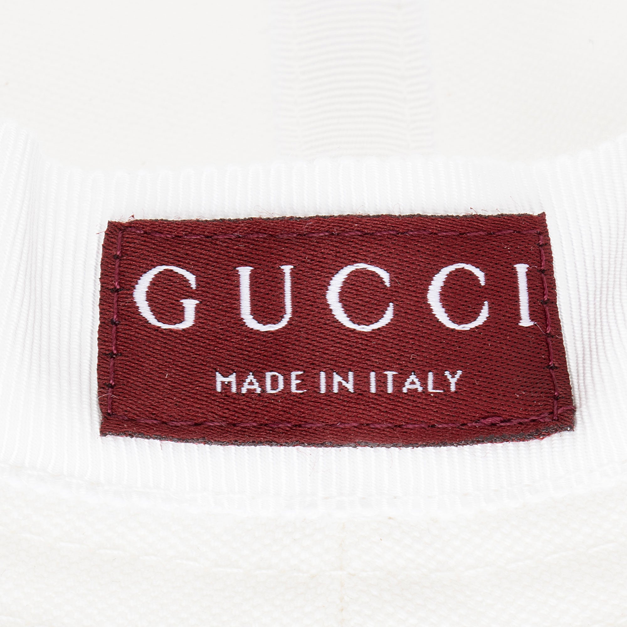 Gucci Cotton Embossed Logo Bucket Hat - Size M