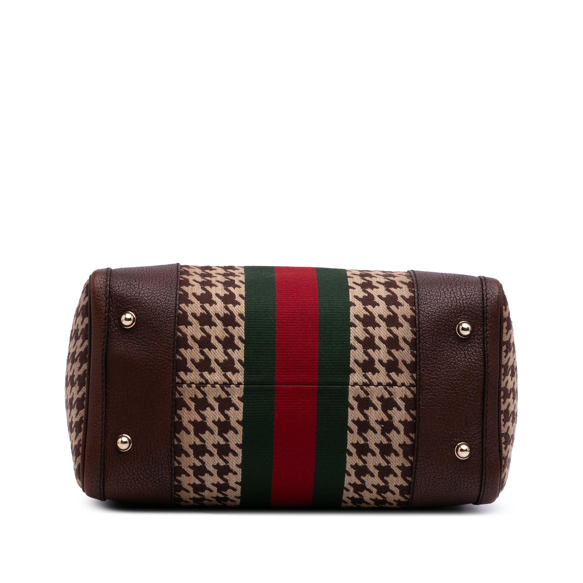 Gucci Cotton Seventies Web Boston Bag