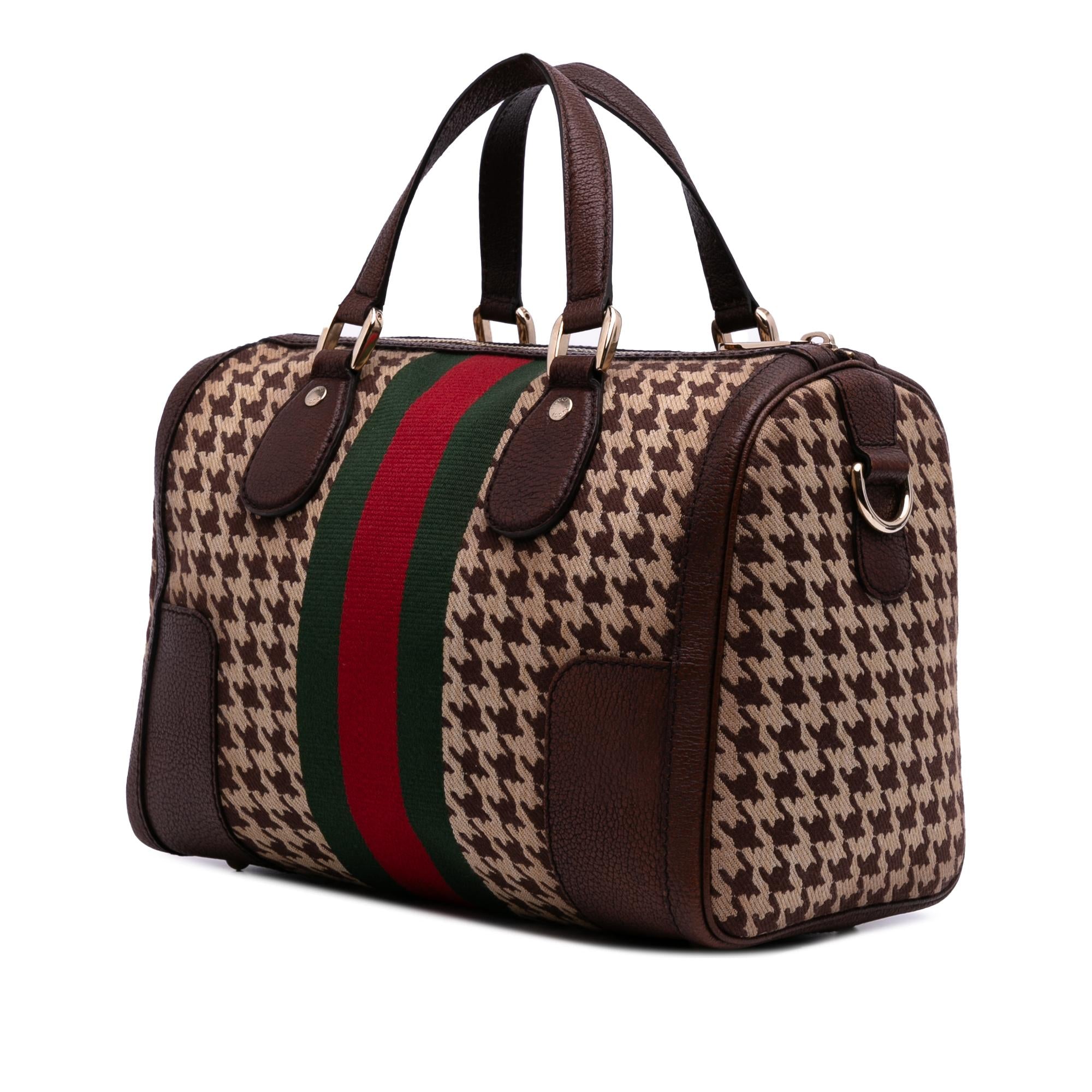 Gucci Cotton Seventies Web Boston Bag