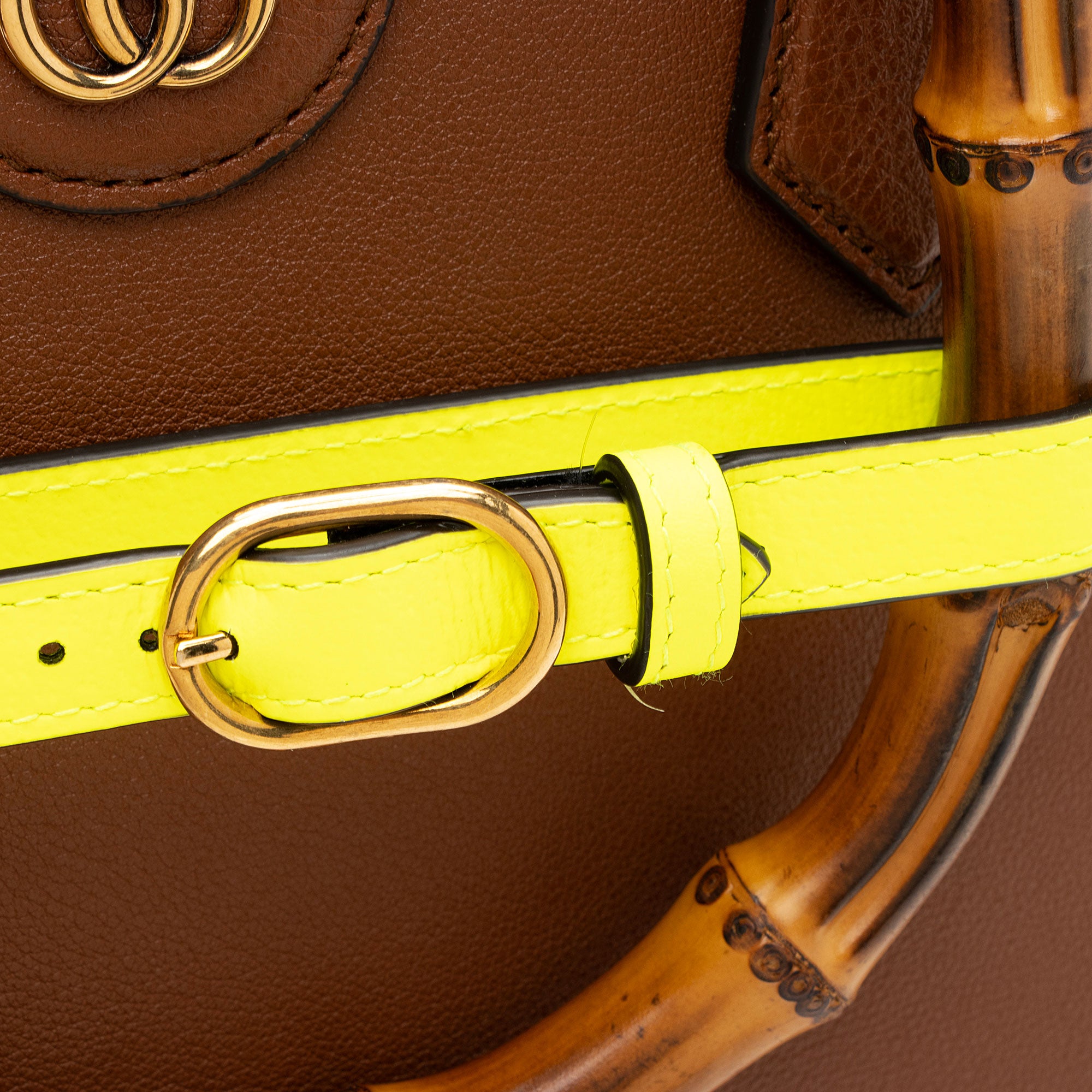 Gucci Cuir Leather Diana Medium Tote