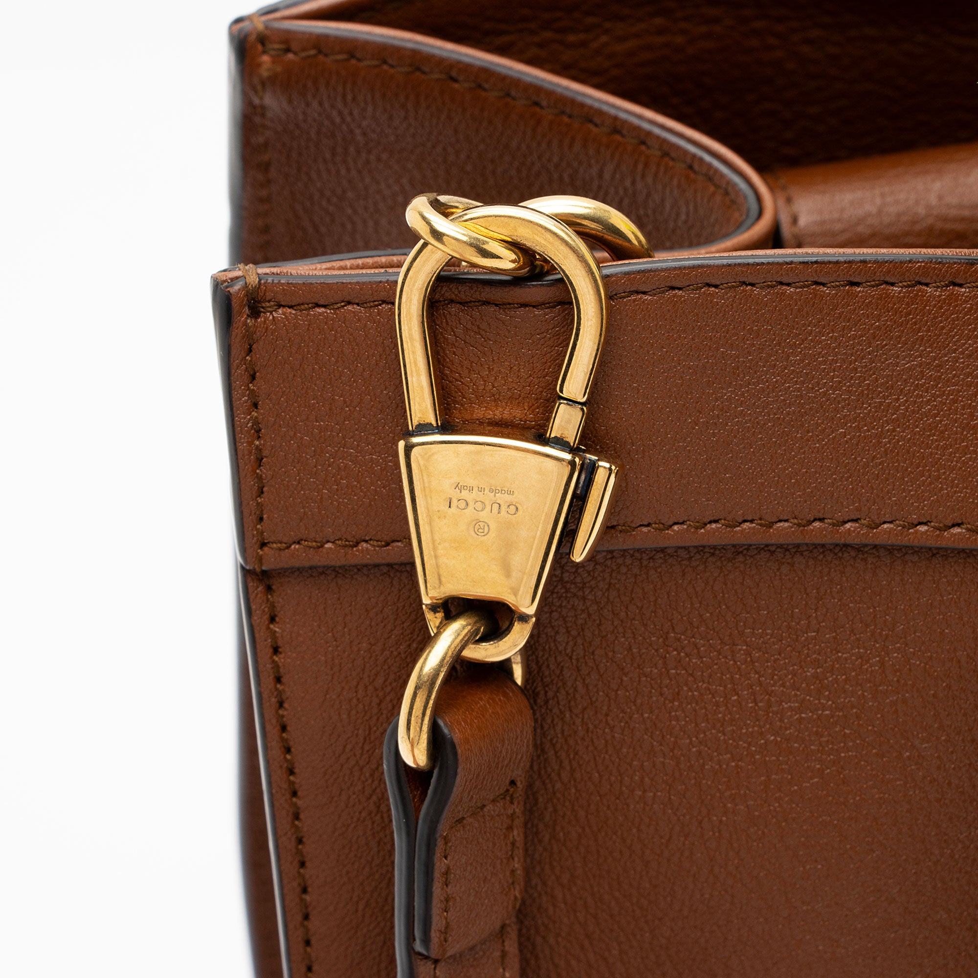 Gucci Cuir Leather Diana Medium Tote