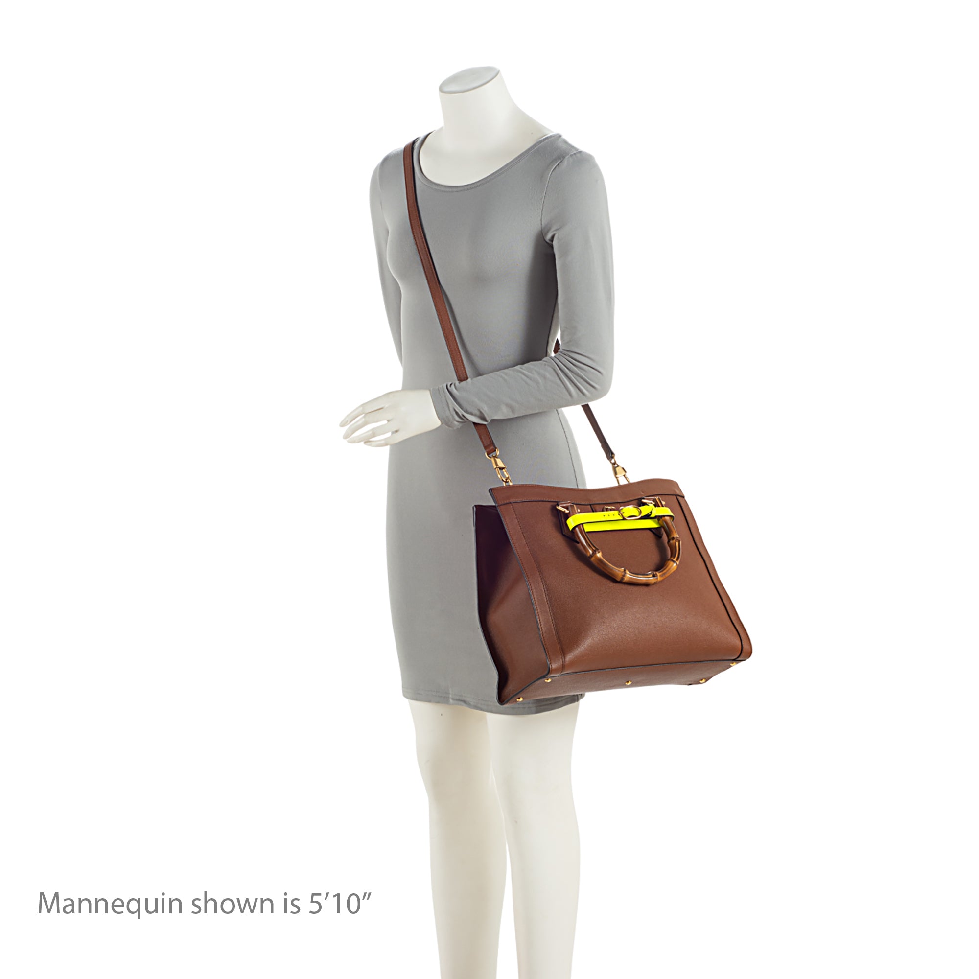 Gucci Cuir Leather Diana Medium Tote