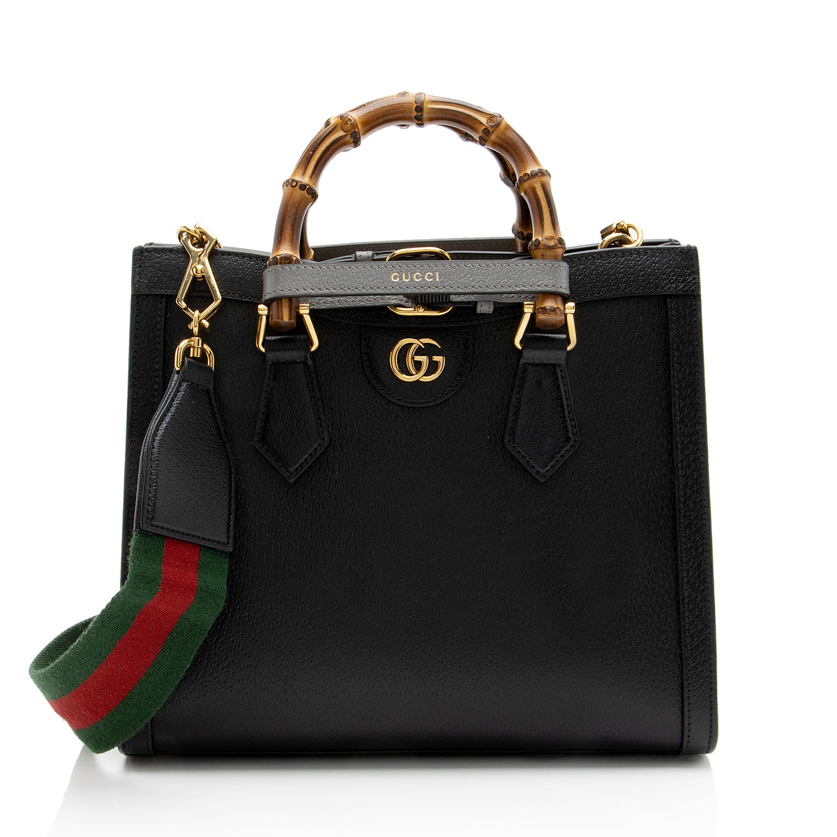 Gucci Cuir Leather Diana Medium Tote