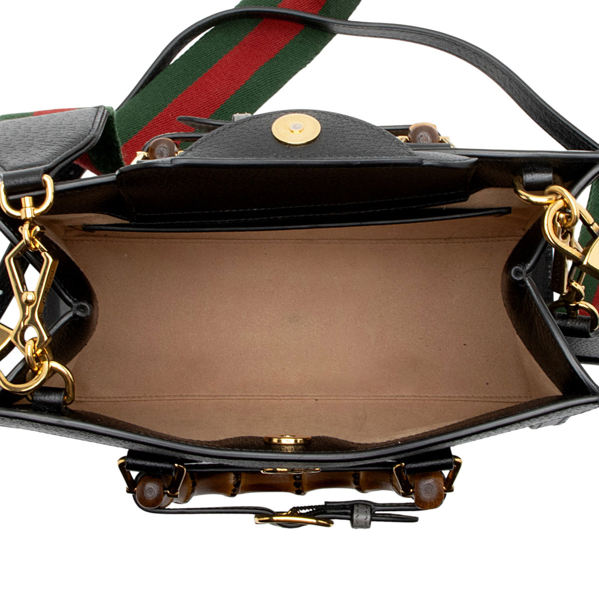 Gucci Cuir Leather Diana Medium Tote