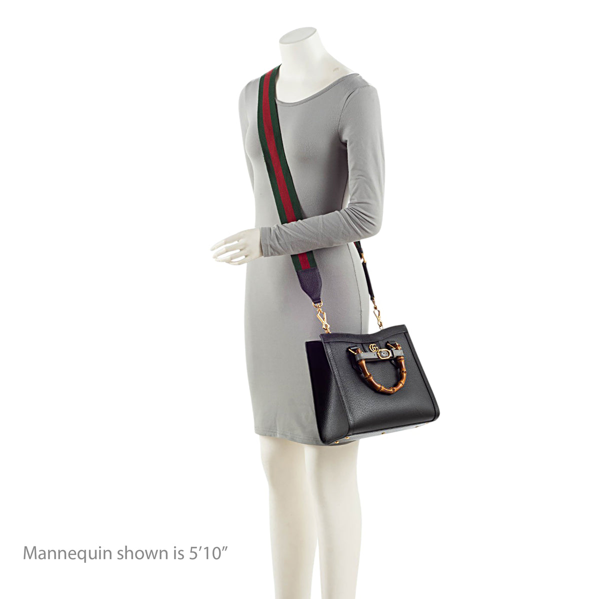 Gucci Cuir Leather Diana Medium Tote