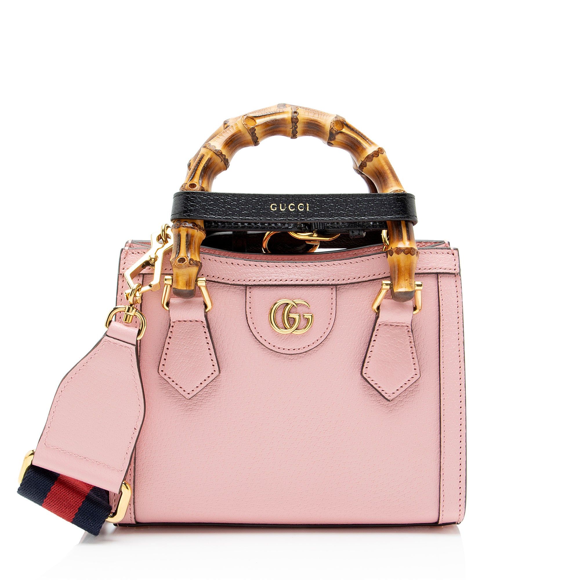 Gucci Cuir Leather Diana Mini Tote