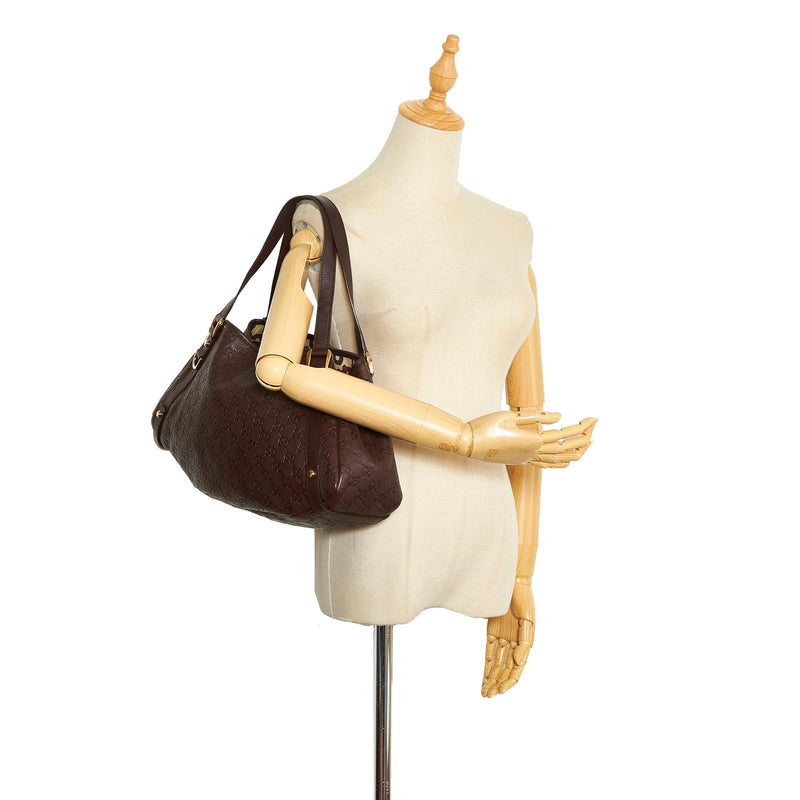 Gucci D-Ring Guccissima Pelham Shoulder Bag (SHG-Ff7VBK)