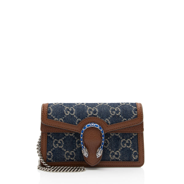 Gucci Denim Dionysus Super Mini Shoulder Bag (SHF-9gWZMu)