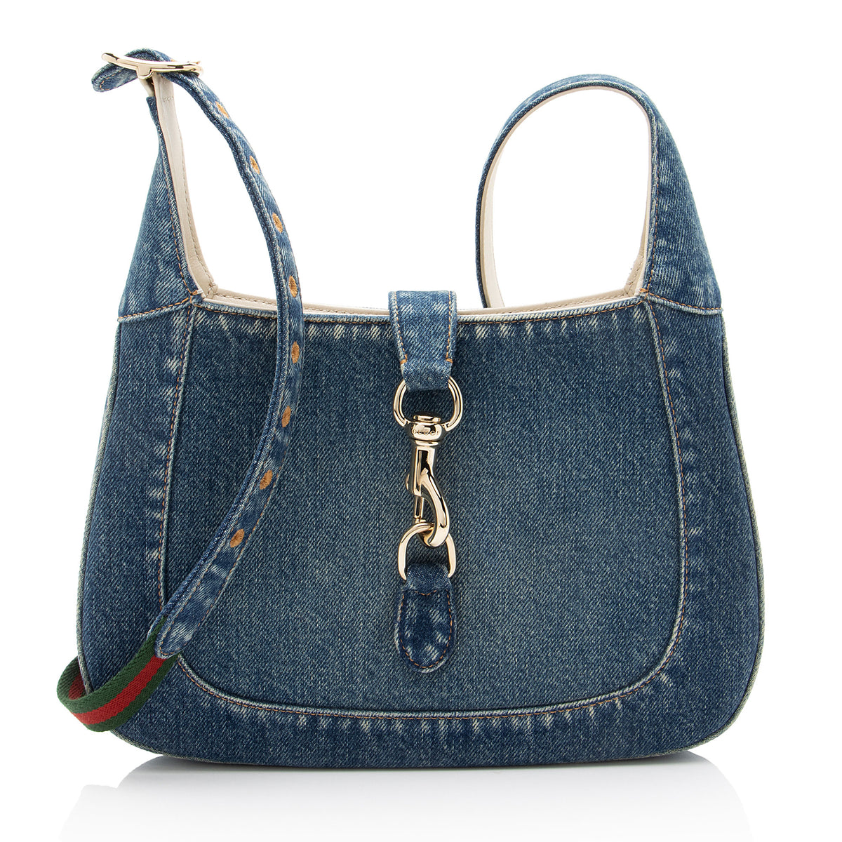 Gucci Denim Jackie Shoulder Bag