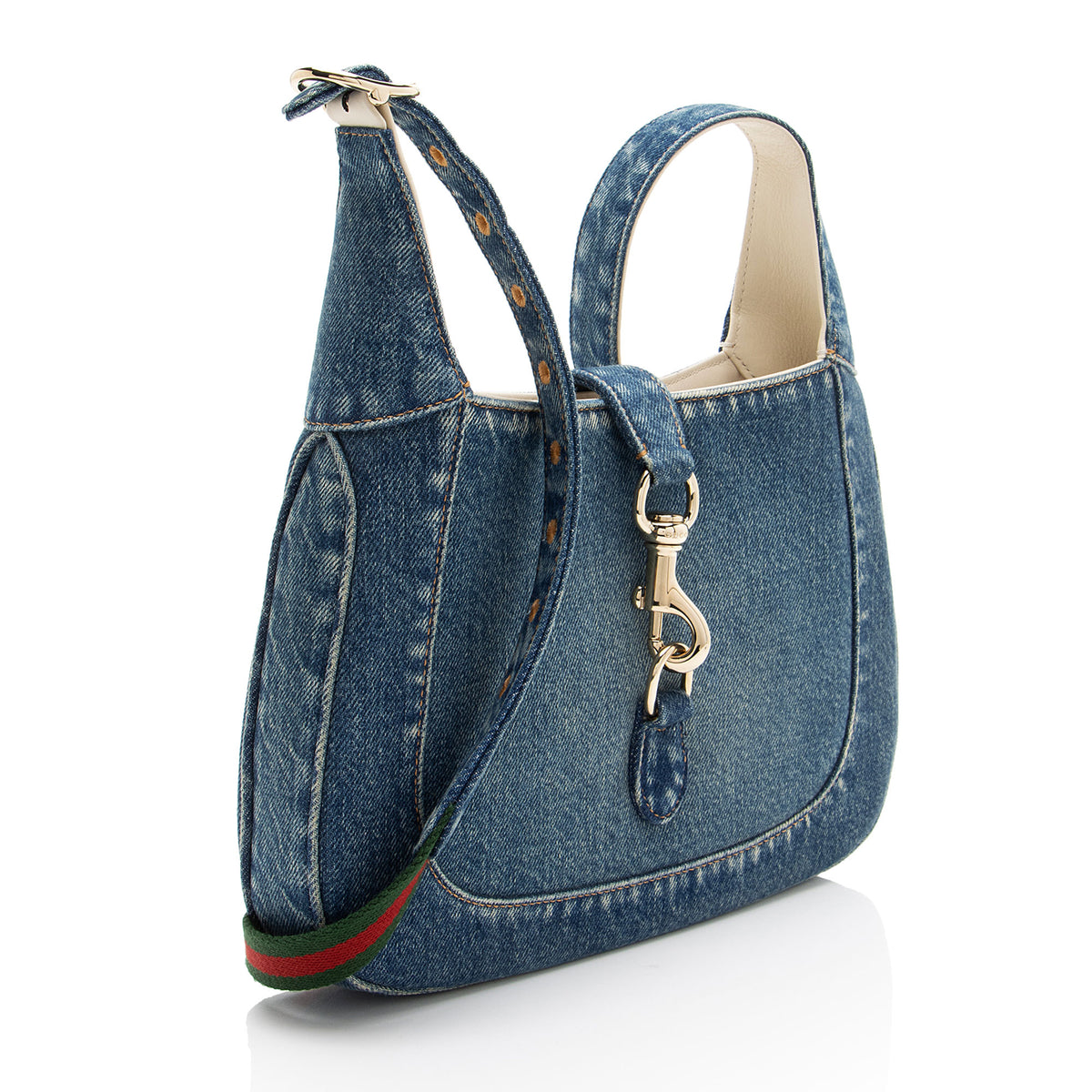 Gucci Denim Jackie Shoulder Bag