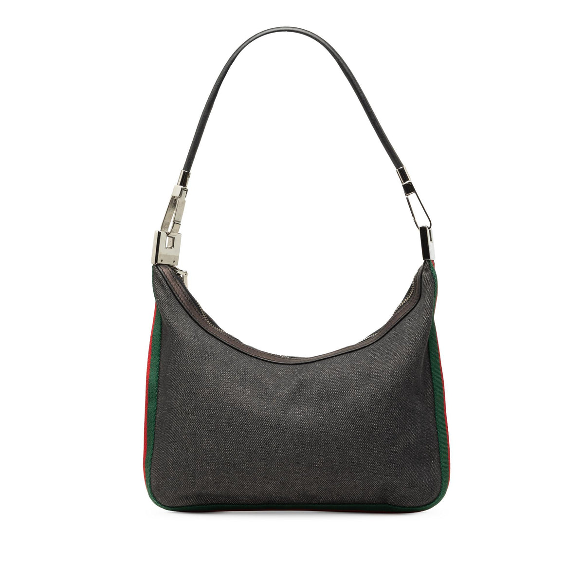 Gucci Denim Web Shoulder Bag