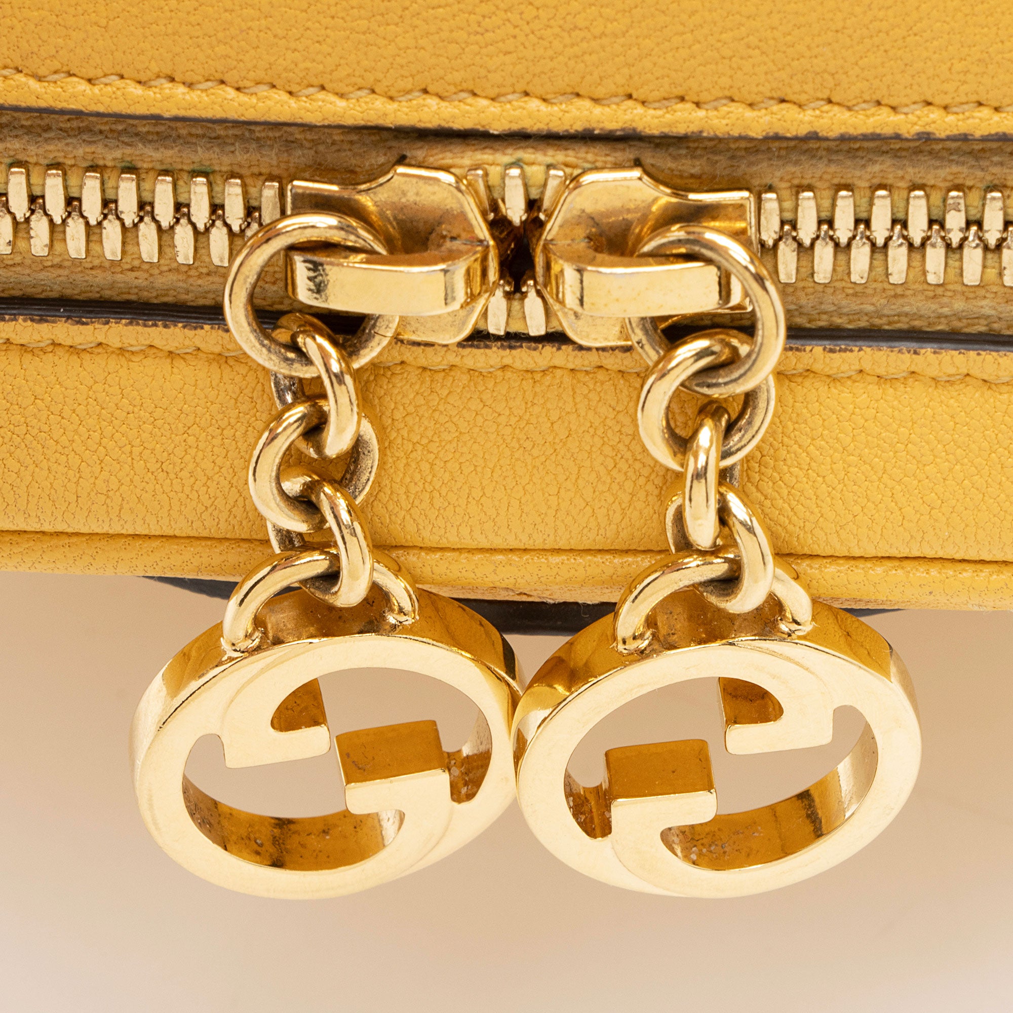 Gucci Diagonal Stitched Calfskin Blondie Top Handle