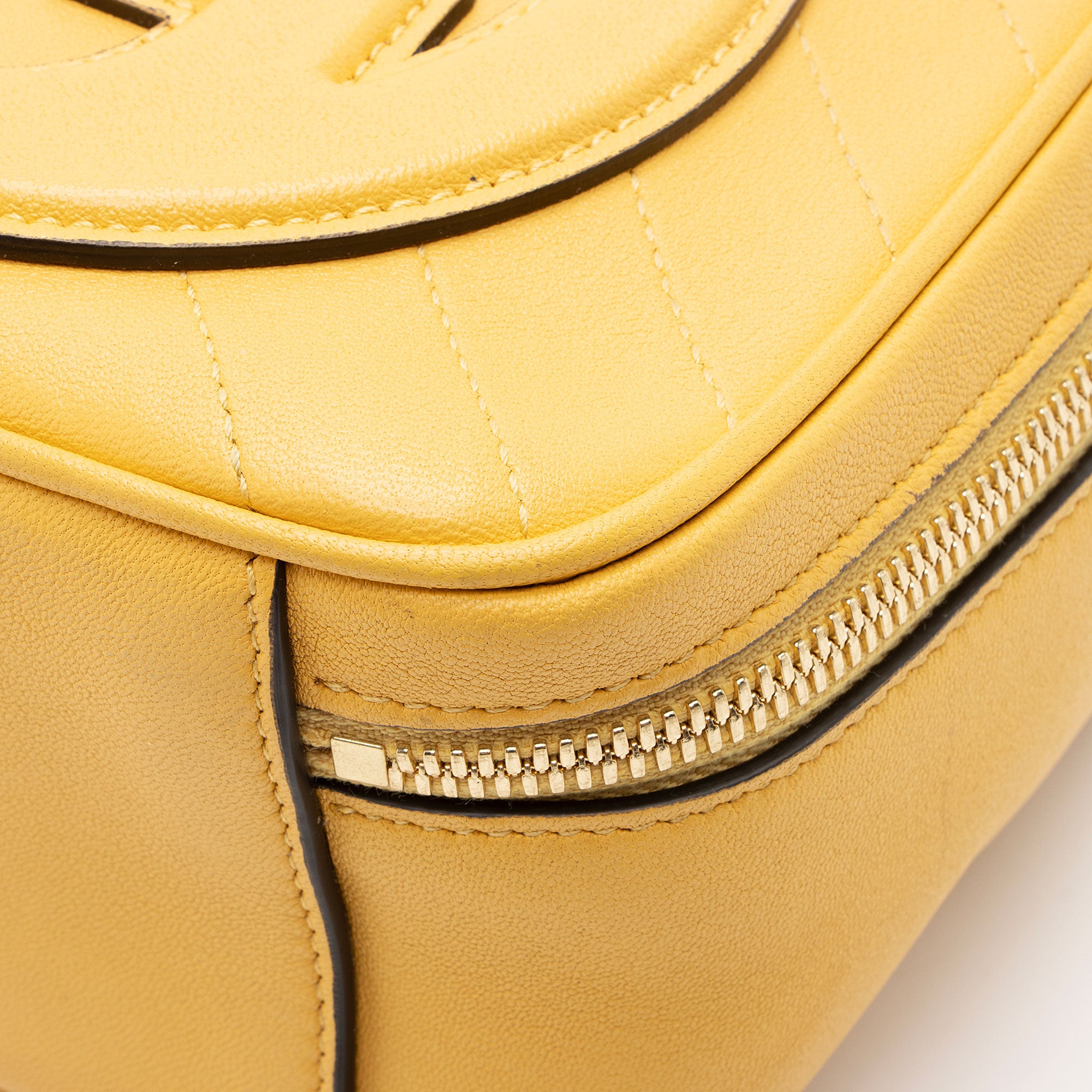 Gucci Diagonal Stitched Calfskin Blondie Top Handle