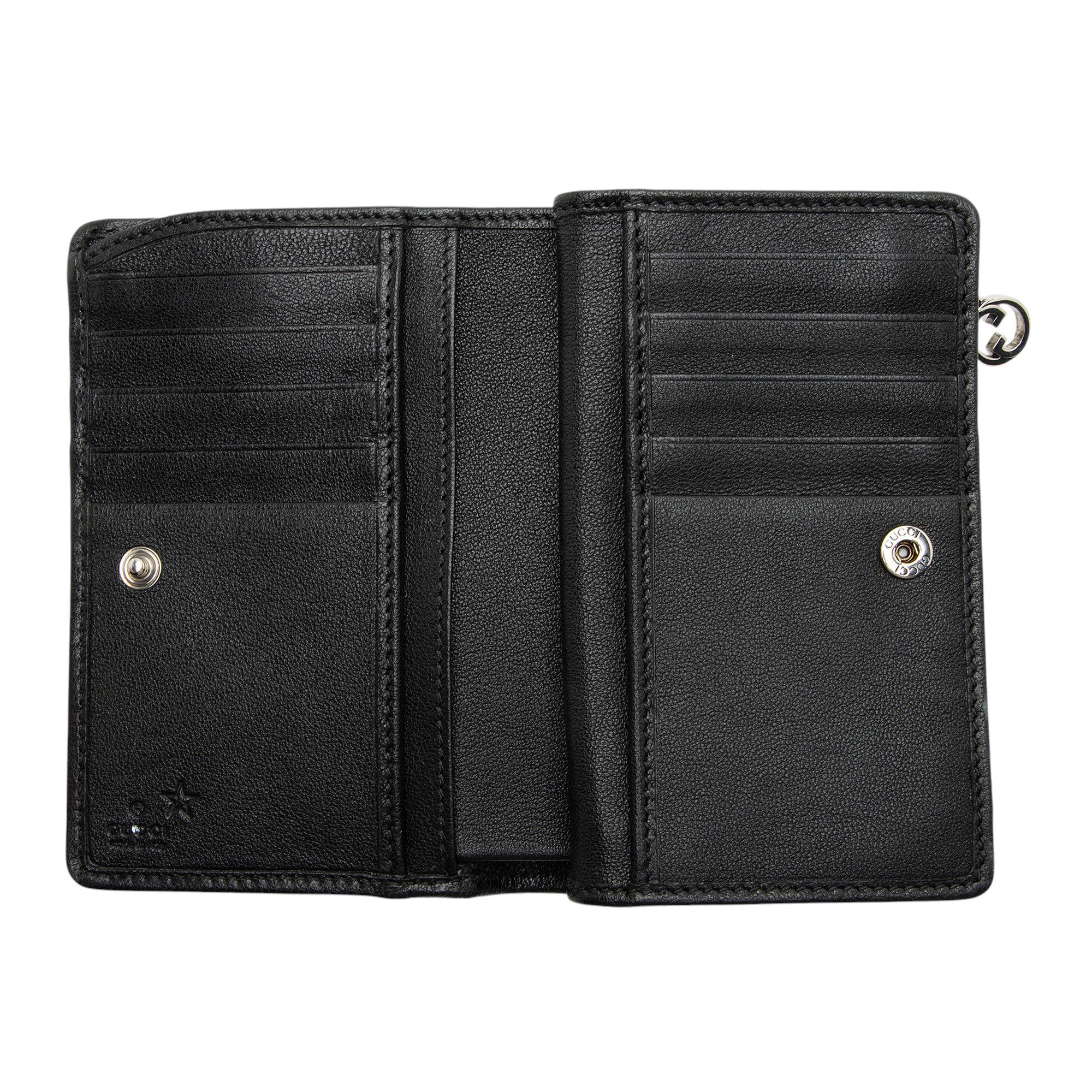 Gucci Diagonal Stitched Calfskin Blondie Wallet