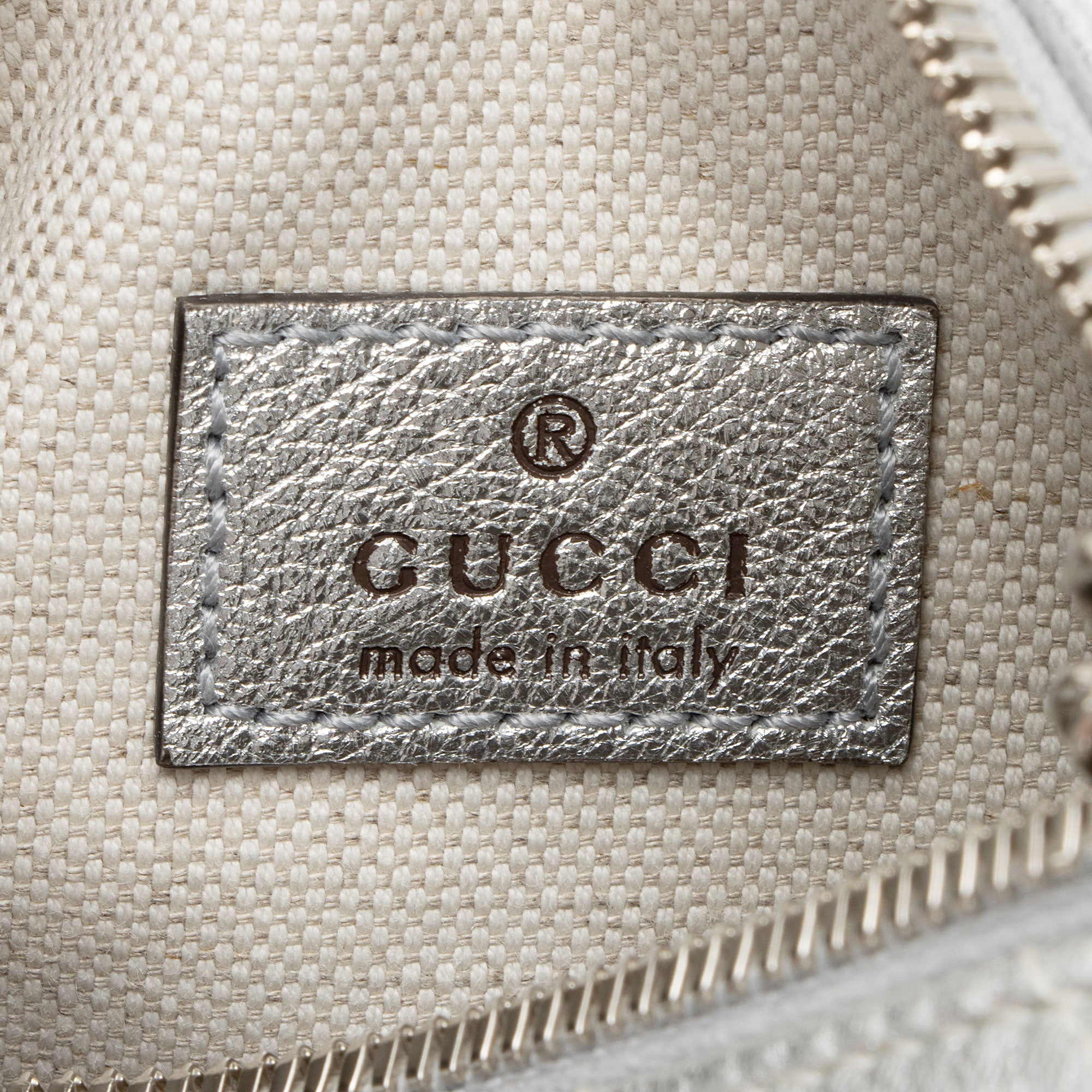 Gucci Metallic Calfskin Blondie Mini Barrel Bag