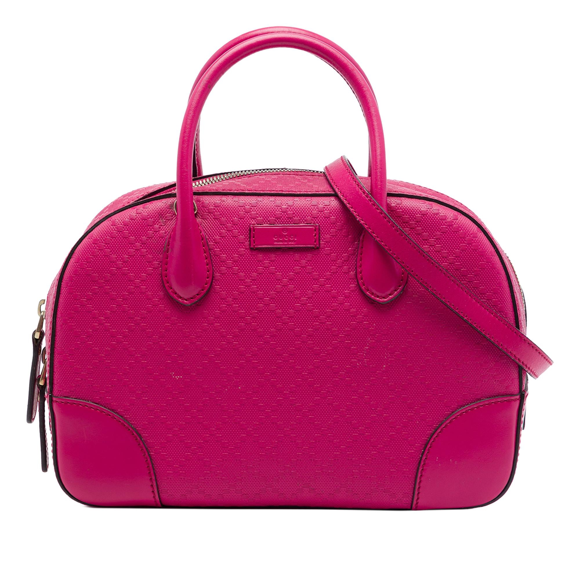 Gucci Diamante Bright Calfskin Satchel
