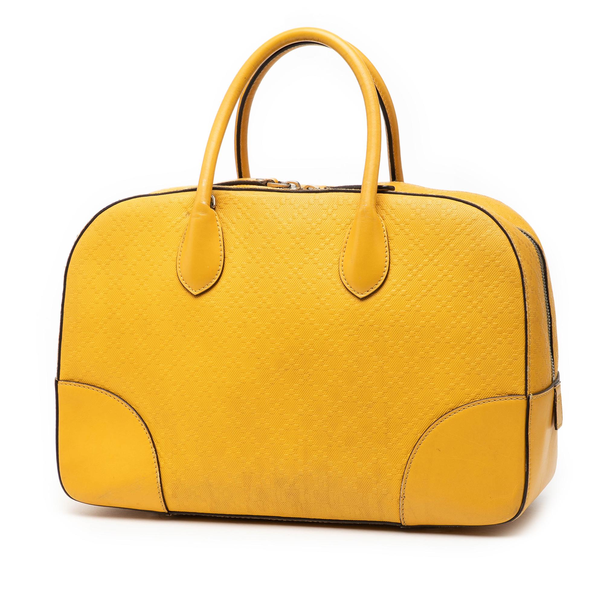 Gucci Diamante Bright Leather Satchel