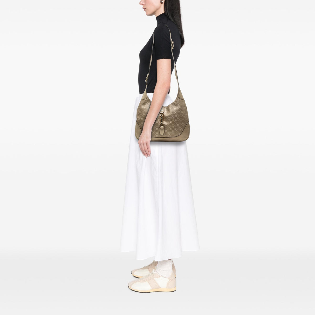 Gucci Diamante Calfskin Jackie O Bouvier Crossbody