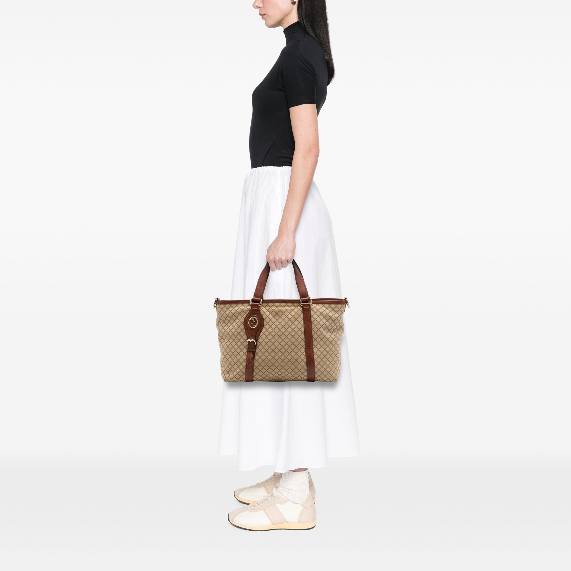 Gucci Diamante Canvas 1973 Satchel