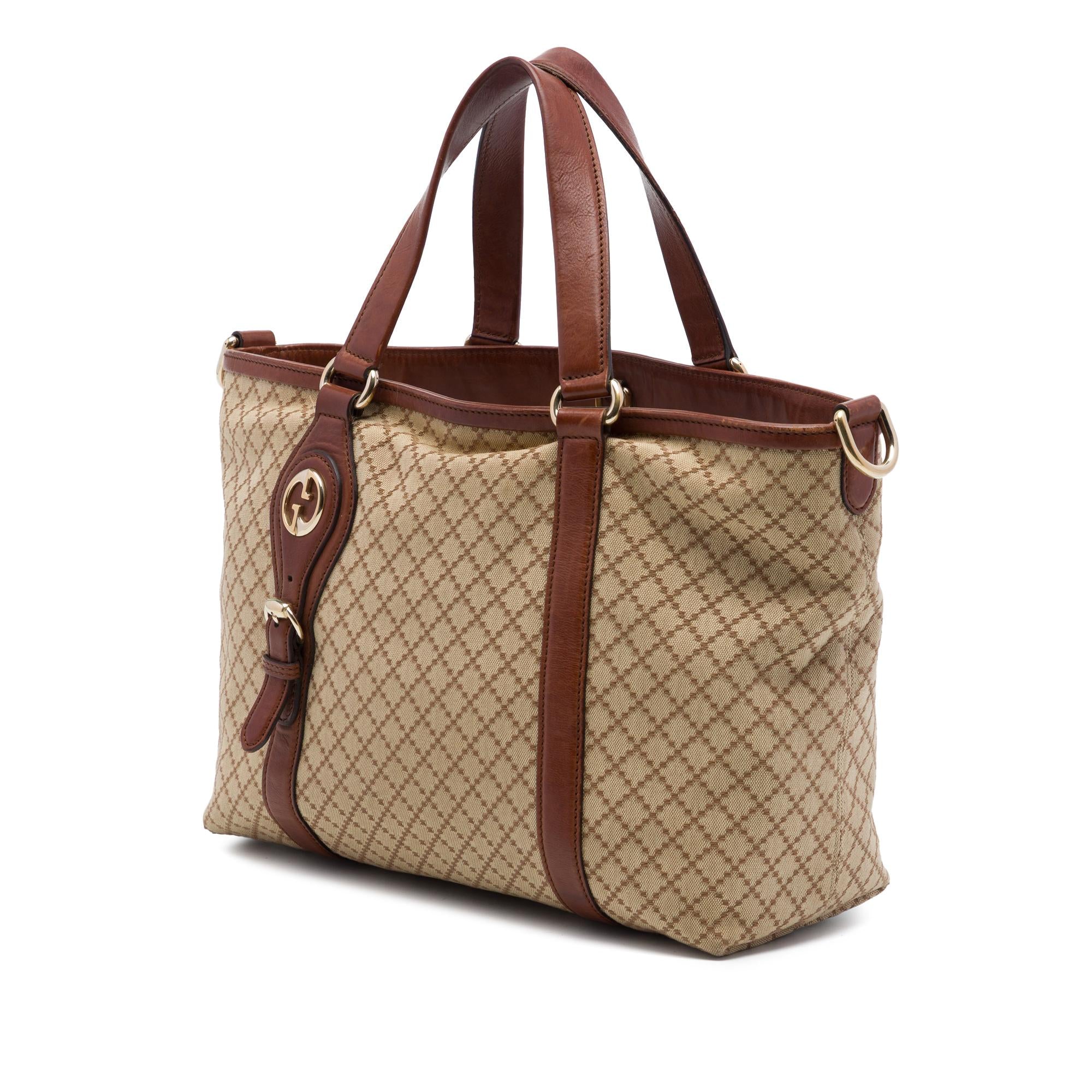 Gucci Diamante Canvas 1973 Satchel