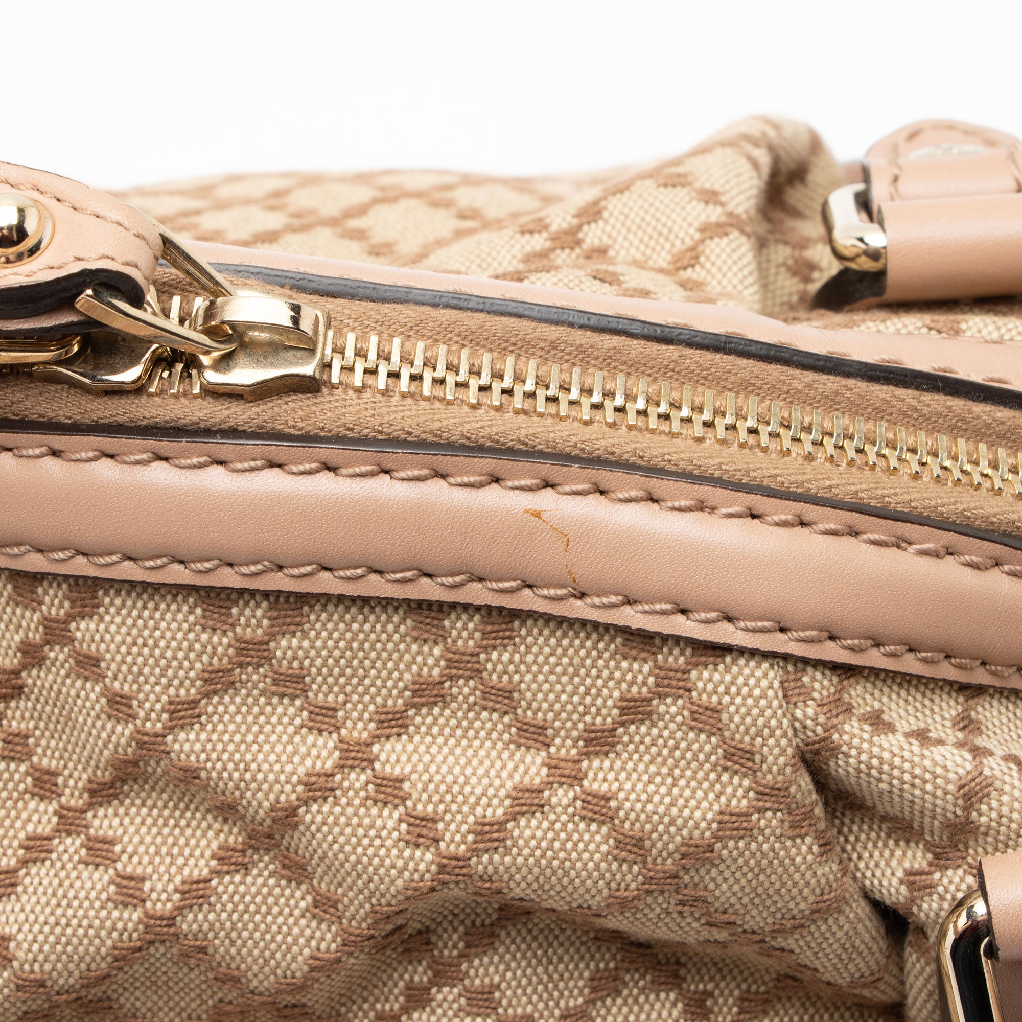Gucci Diamante Canvas Sukey Satchel