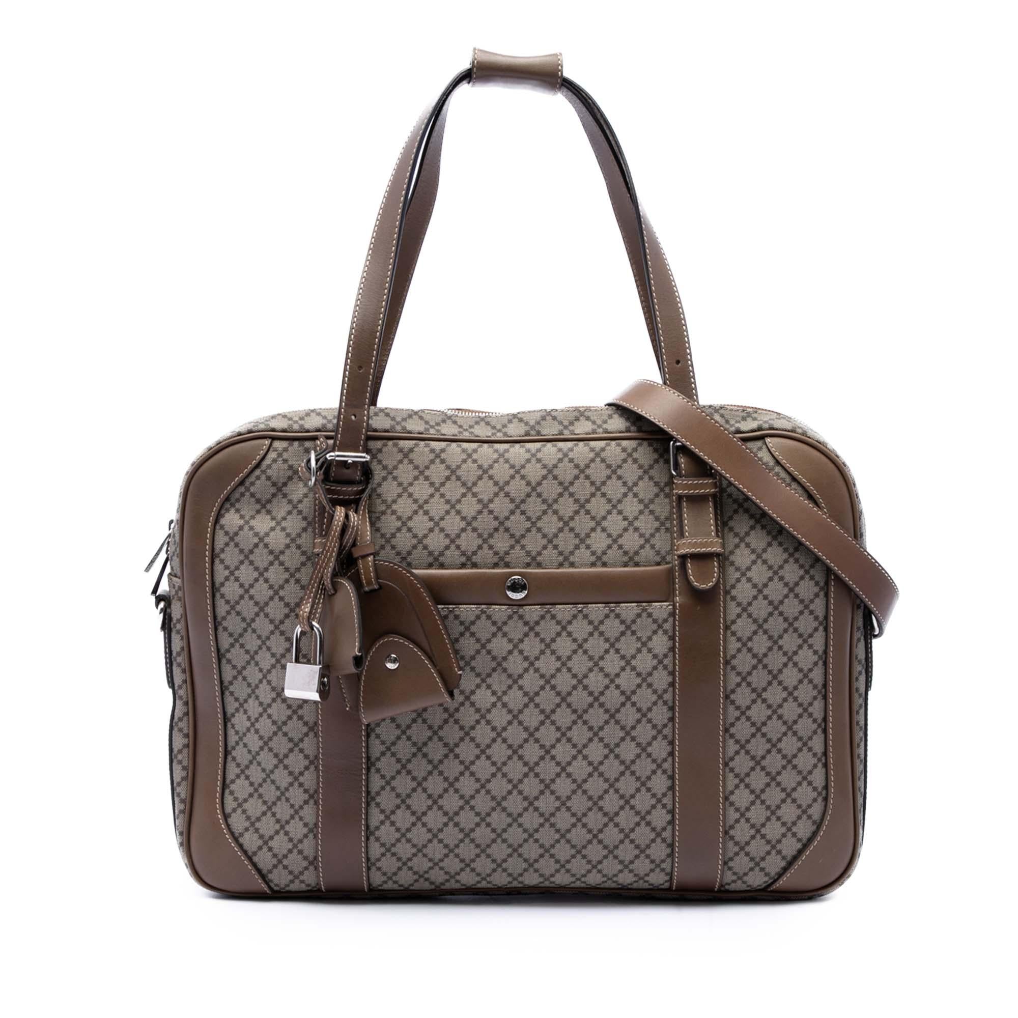 Gucci Diamante Coated Canvas Business Bag
