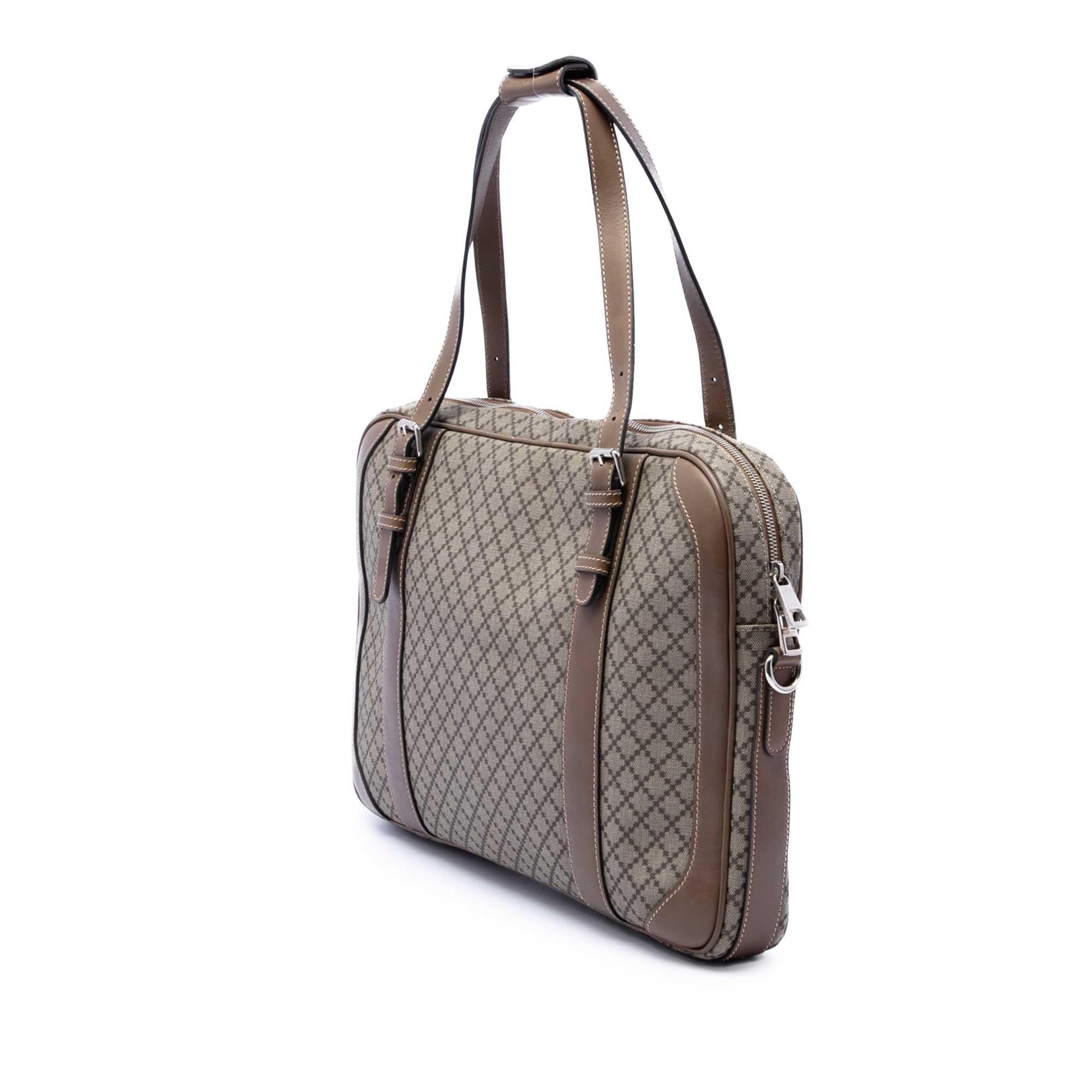 Gucci Diamante Coated Canvas Business Bag