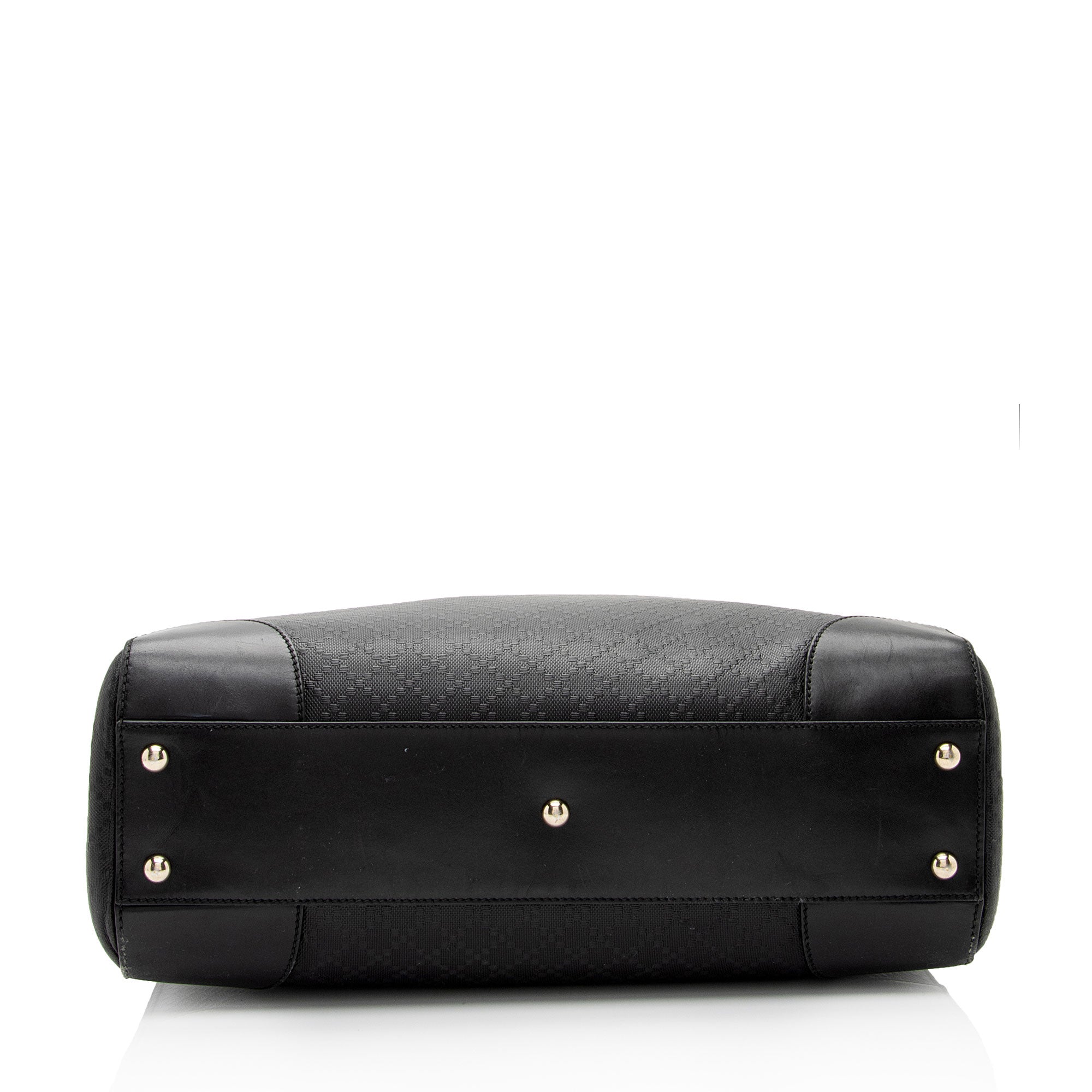 Gucci Diamante Leather Bright Medium Tote (SHF-wVVyJu)