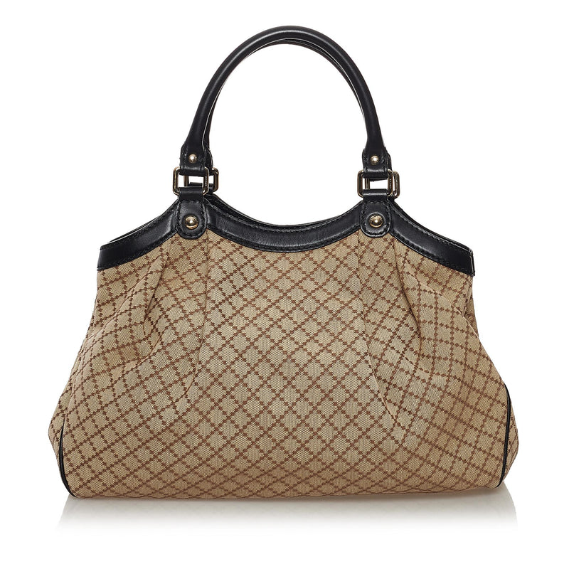 Gucci Diamante Sukey Canvas Tote Bag (SHG-32384)