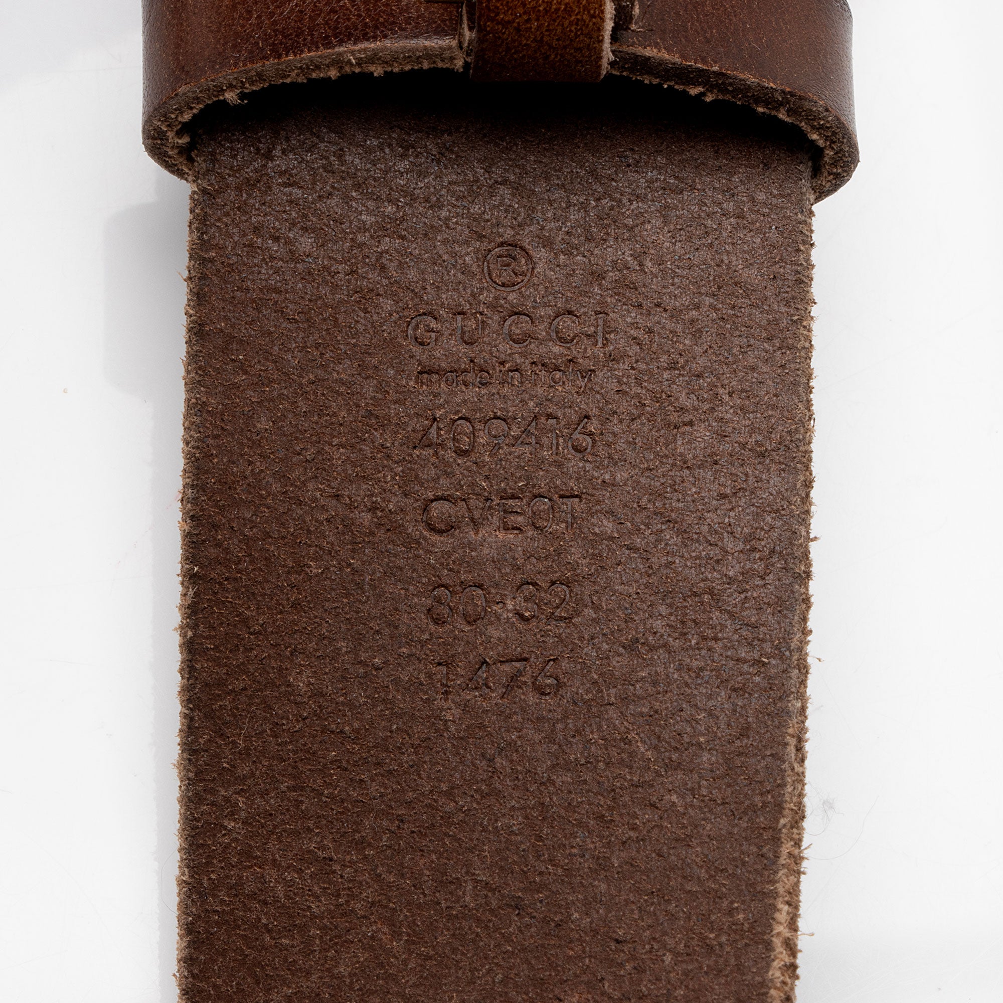 Gucci Distressed Leather GG Marmont Belt - Size 32 / 80 (SHF-RS9Llf)