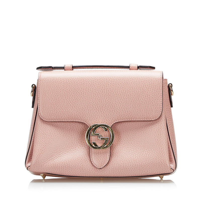 Gucci Dollar Calf Interlocking G Satchel (SHG-qAUwum) – LuxeDH