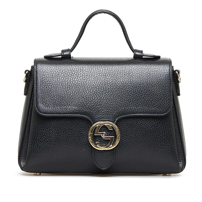 Gucci Dollar Calf Interlocking G Satchel (SHG-w5lLM6)