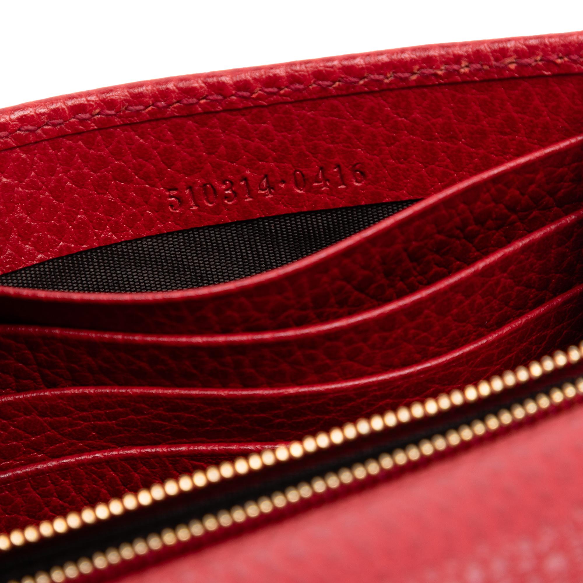 Gucci Dollar Calfskin Interlocking G Wallet on Chain