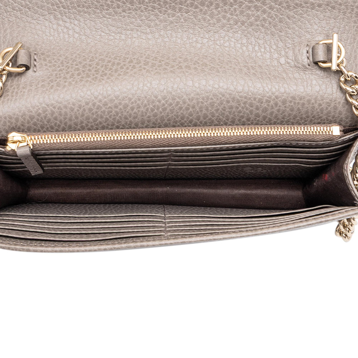 Gucci Dollar Calfskin Interlocking G Wallet on Chain