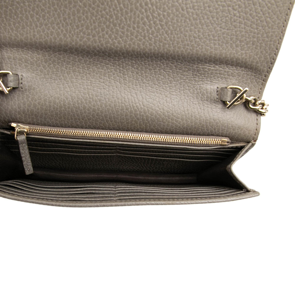 Gucci Dollar Calfskin Interlocking G Wallet on Chain