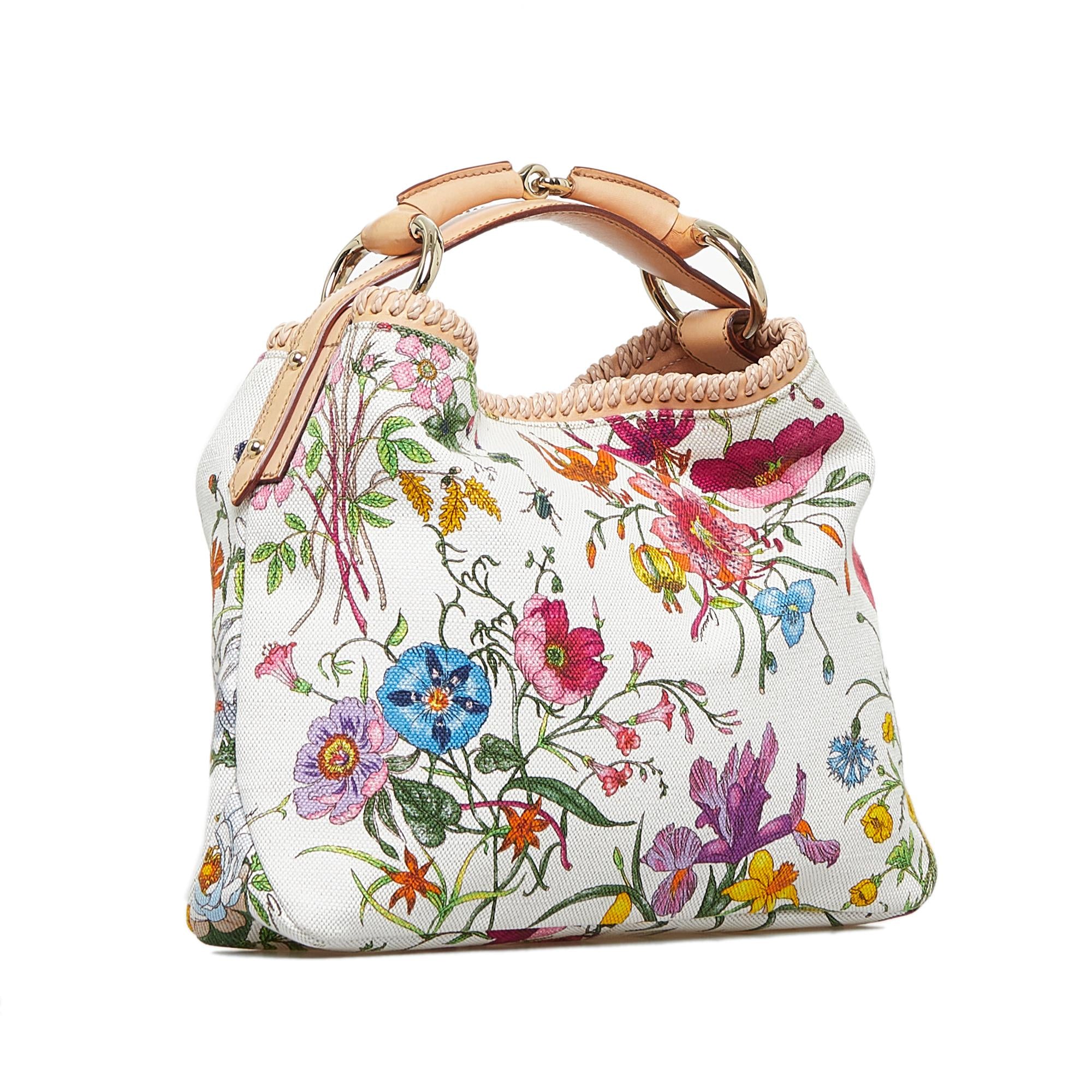 Gucci Flora Horsebit Handbag (SHG-MnGLmt)